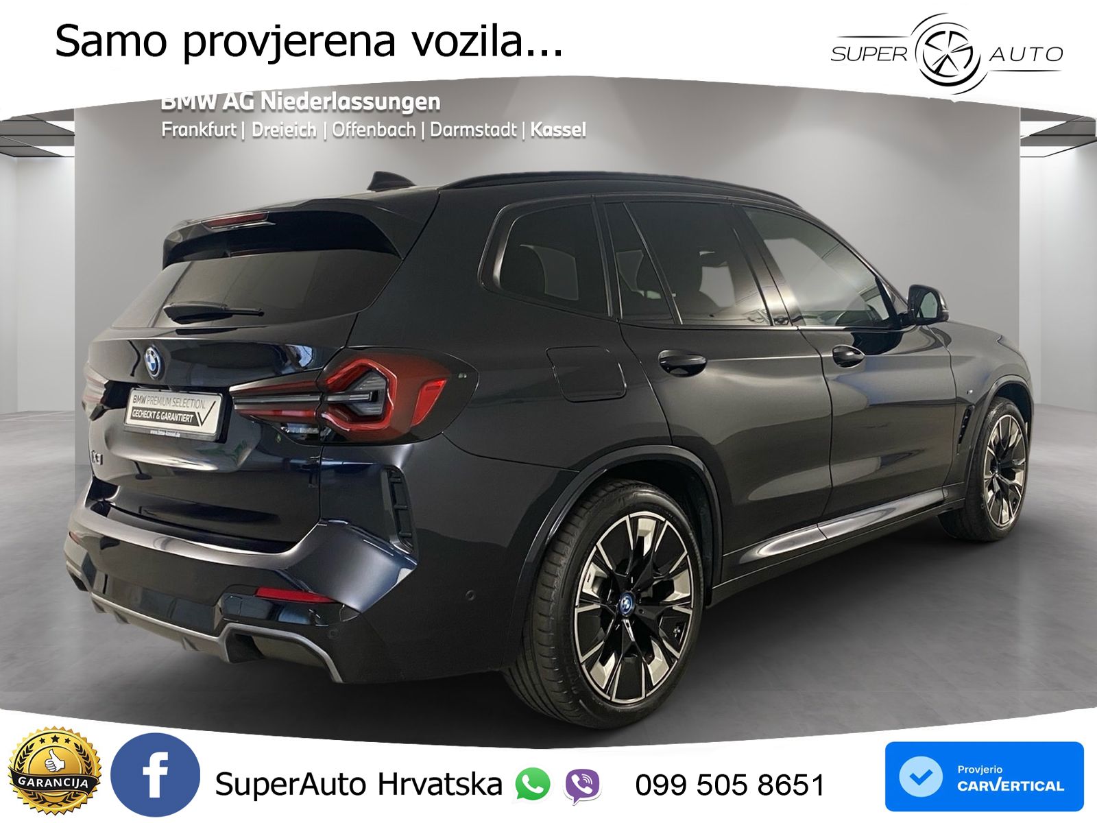 BMW iX3 80 kWh (286 KS) M Sport LED+GR SJED+ACC