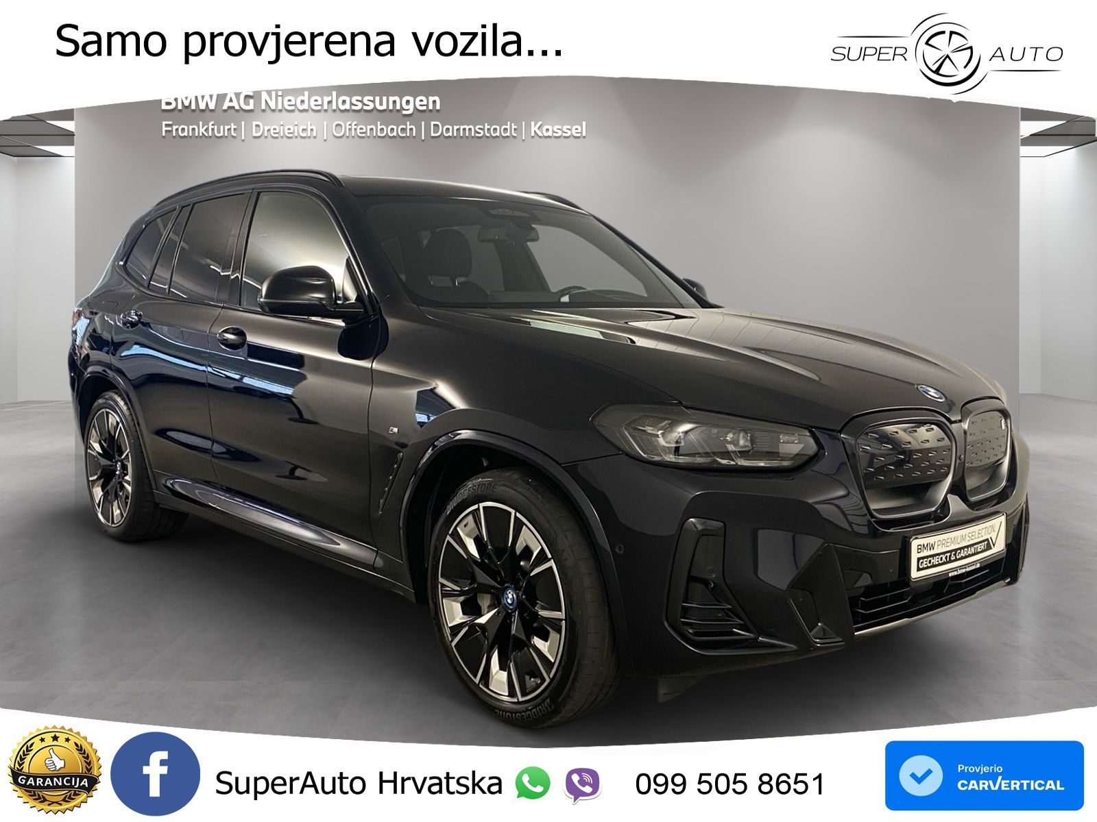BMW iX3 80 kWh (286 KS) M Sport LED+GR SJED+ACC
