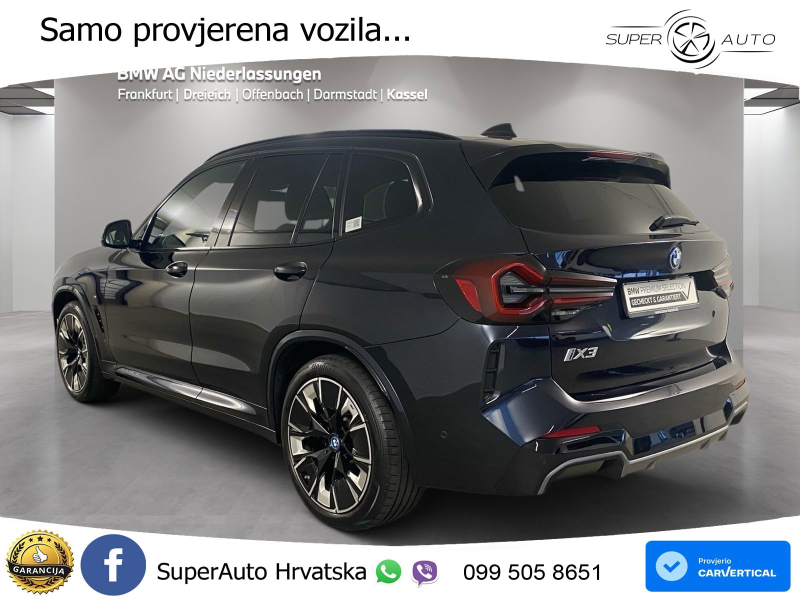 BMW iX3 80 kWh (286 KS) M Sport LED+GR SJED+ACC