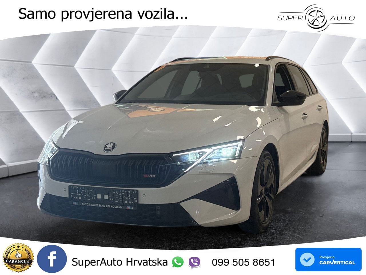 Škoda Octavia Combi RS 2.0 TSI (265 KS) DSG MATRIX+GR SJED+KAM