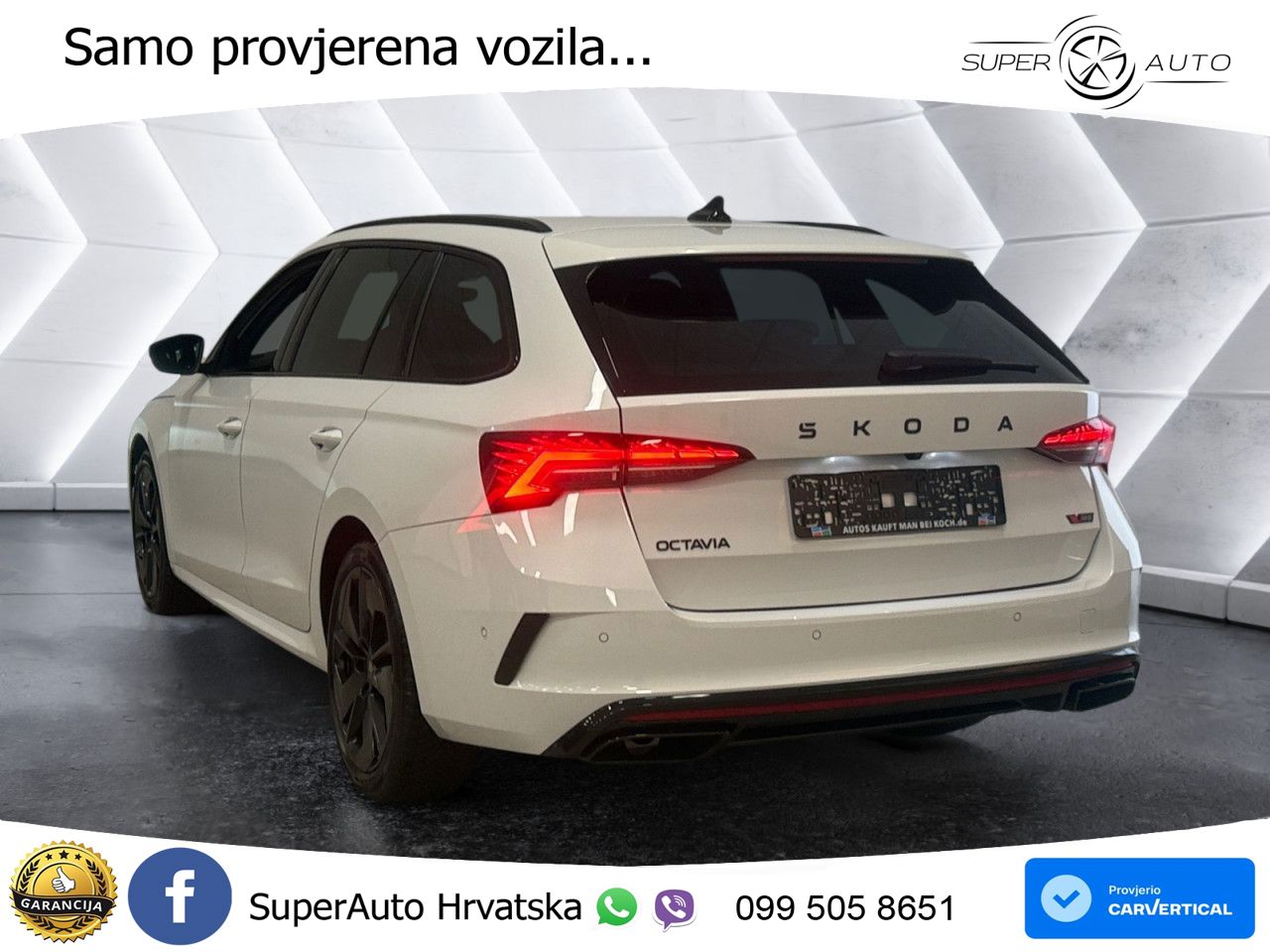 Škoda Octavia Combi RS 2.0 TSI (265 KS) DSG MATRIX+GR SJED+KAM