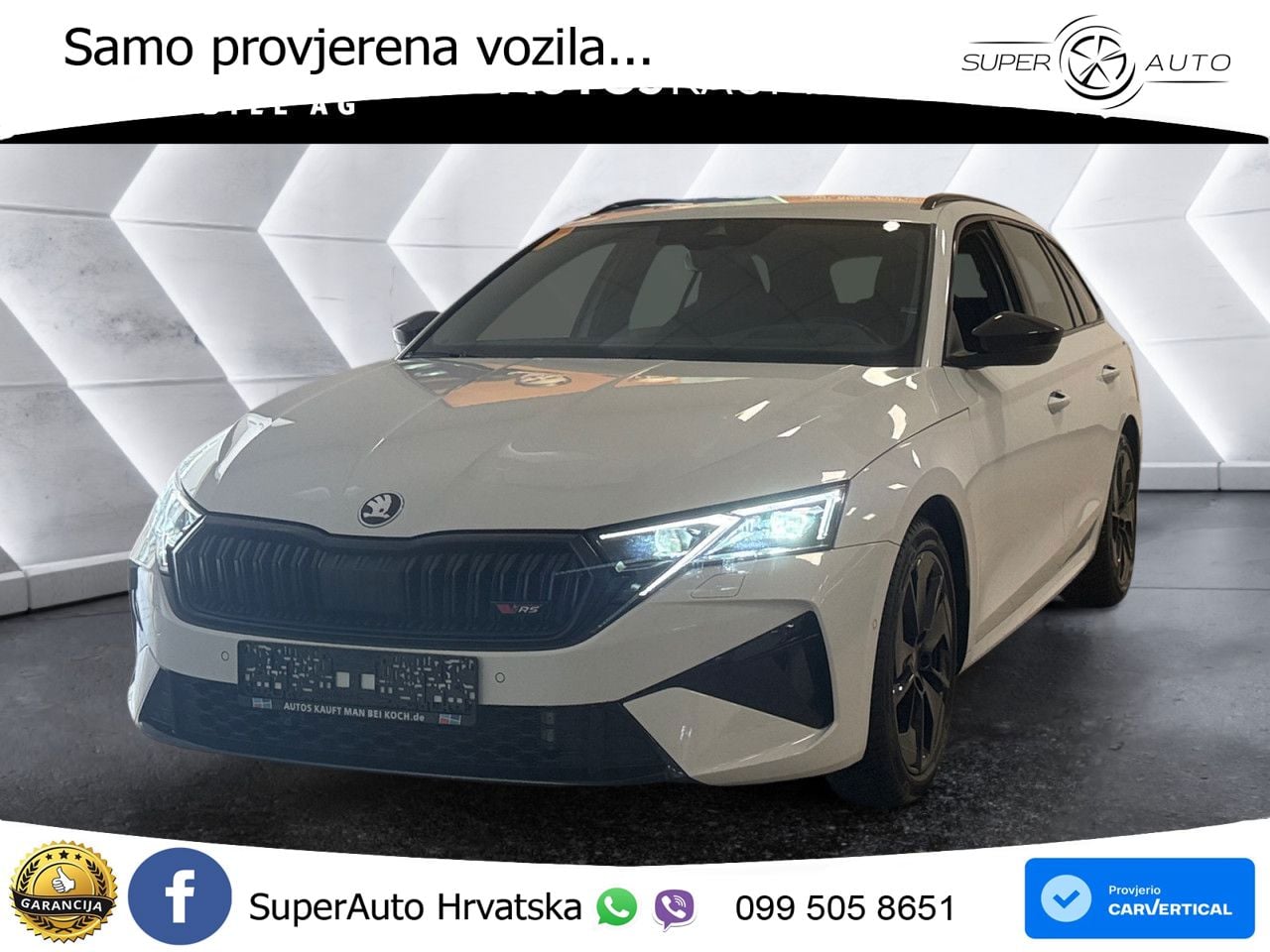 Škoda Octavia Combi RS 2.0 TSI (265 KS) DSG MATRIX+GR SJED+KAM
