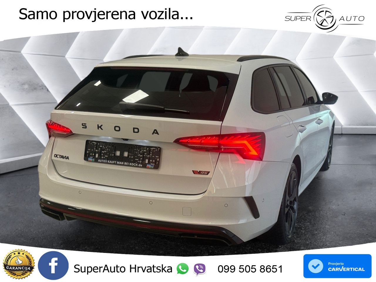 Škoda Octavia Combi RS 2.0 TSI (265 KS) DSG MATRIX+GR SJED+KAM