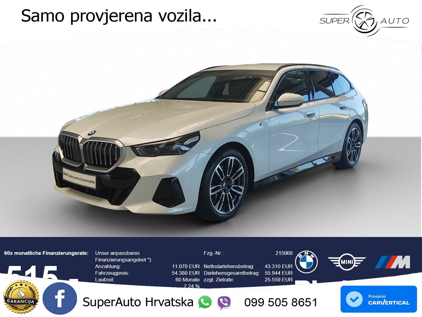 BMW 540d Touring (303 KS) xDrive Steptronic M Sport LED+GR SJED+ACC