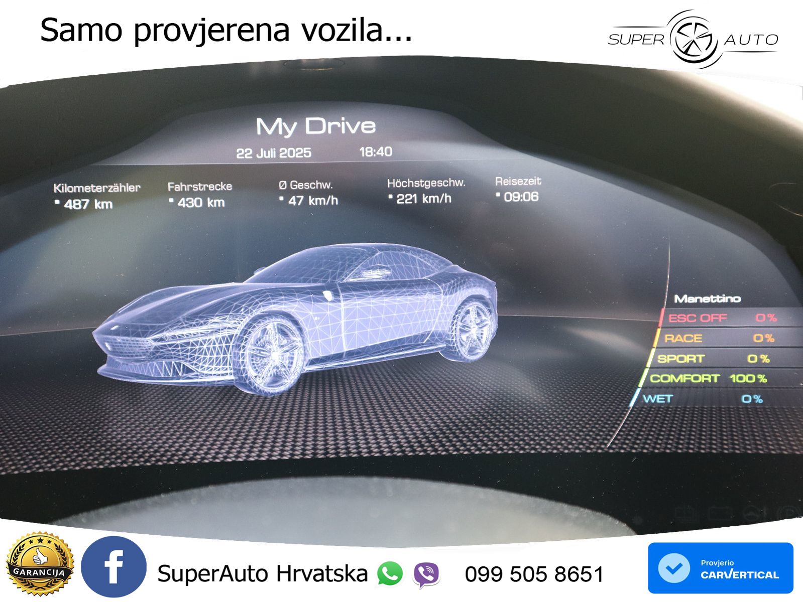 Ferrari Roma Spider 3.9 V8 (620 KS) F1 DCT LED+GR SJED+ACC