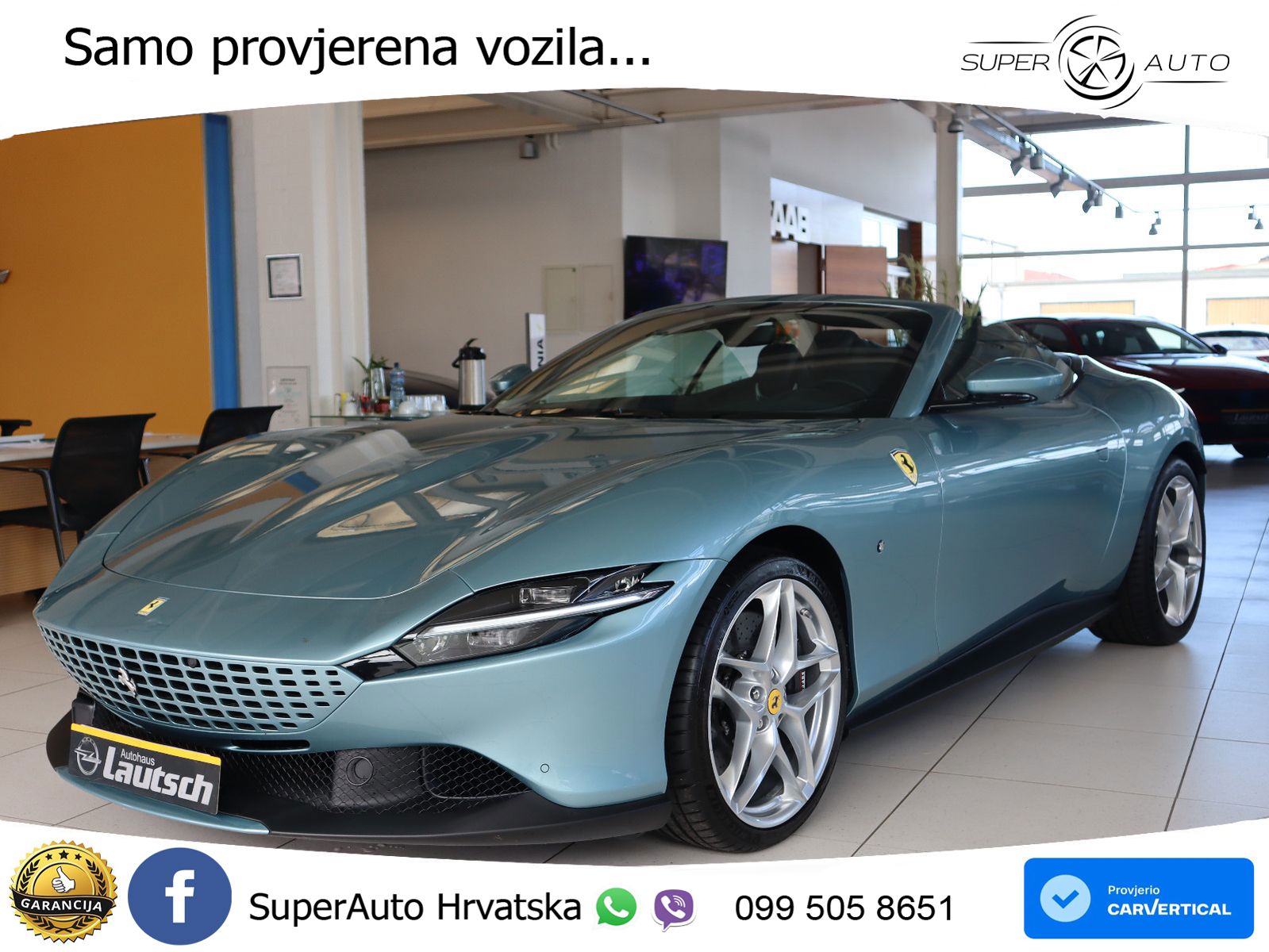 Ferrari Roma Spider 3.9 V8 (620 KS) F1 DCT LED+GR SJED+ACC