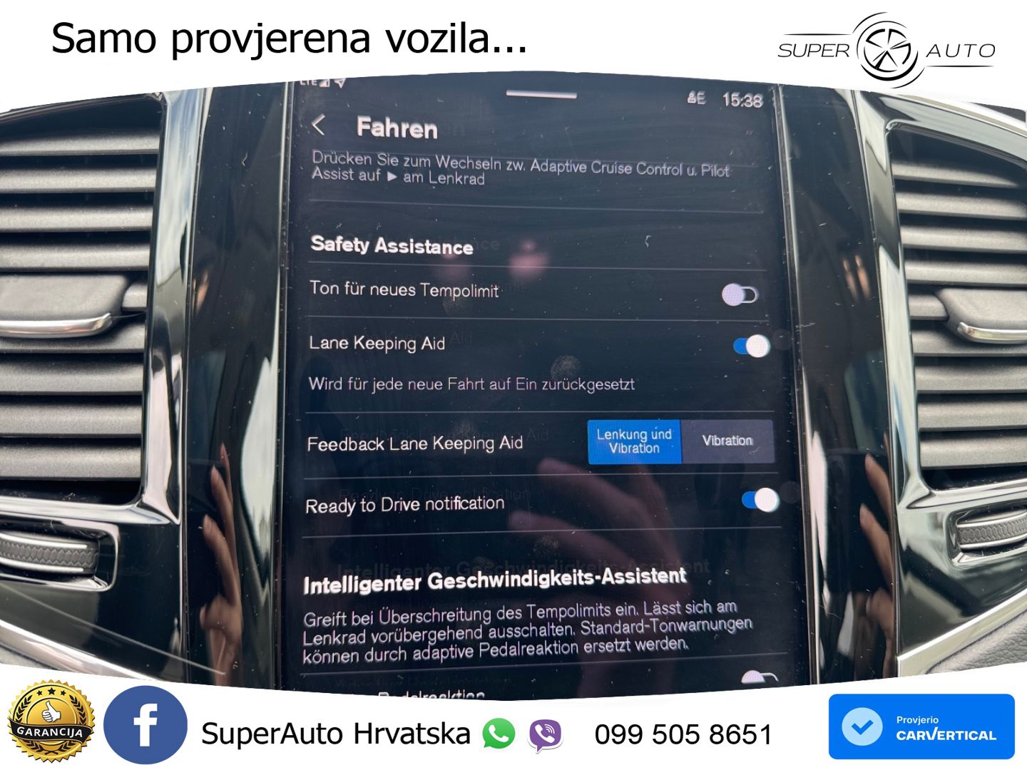 Volvo XC90 2.0 T8 AWD Automatic ZRAČNI+ACC+GR SJED+KAM+PANO