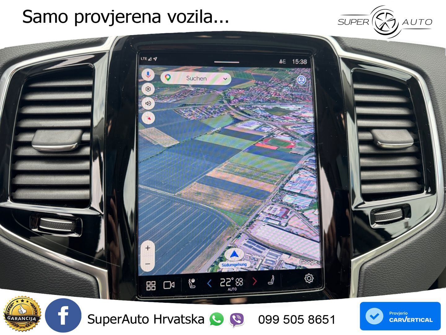 Volvo XC90 2.0 T8 AWD Automatic ZRAČNI+ACC+GR SJED+KAM+PANO