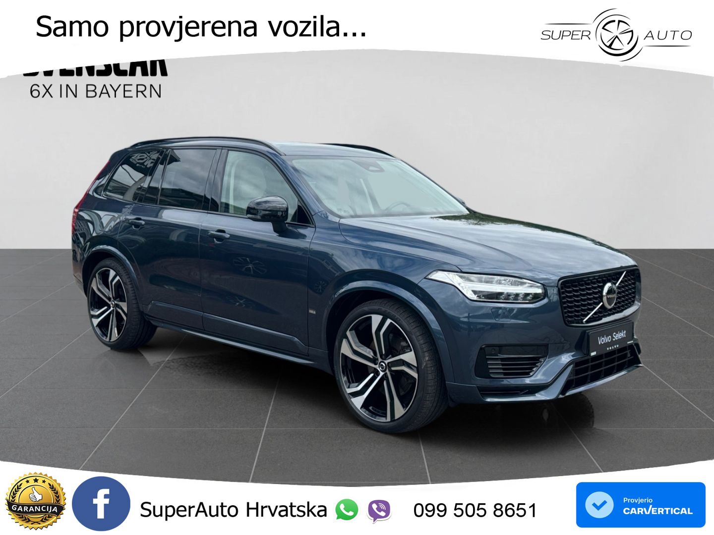 Volvo XC90 2.0 T8 AWD Automatic ZRAČNI+ACC+GR SJED+KAM+PANO