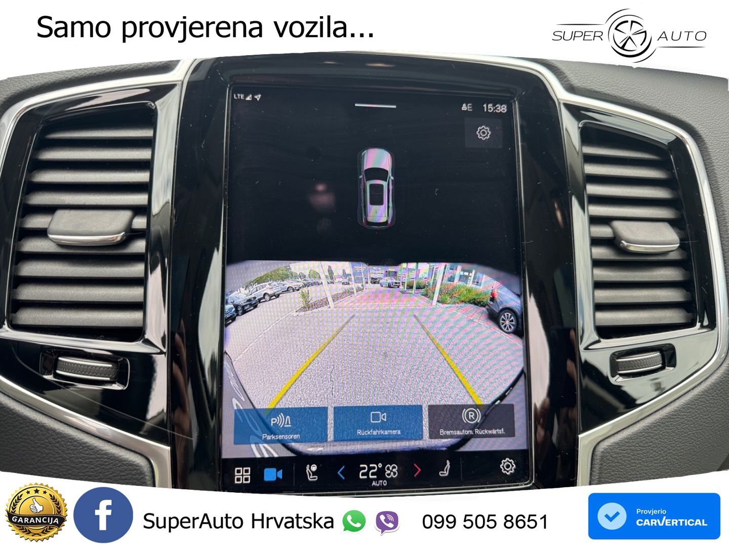 Volvo XC90 2.0 T8 AWD Automatic ZRAČNI+ACC+GR SJED+KAM+PANO