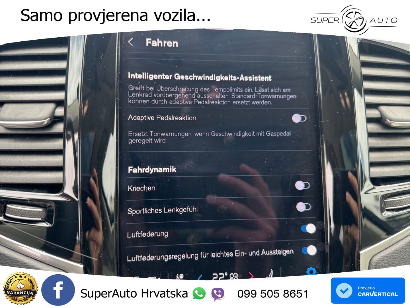 Volvo XC90 2.0 T8 AWD Automatic ZRAČNI+ACC+GR SJED+KAM+PANO