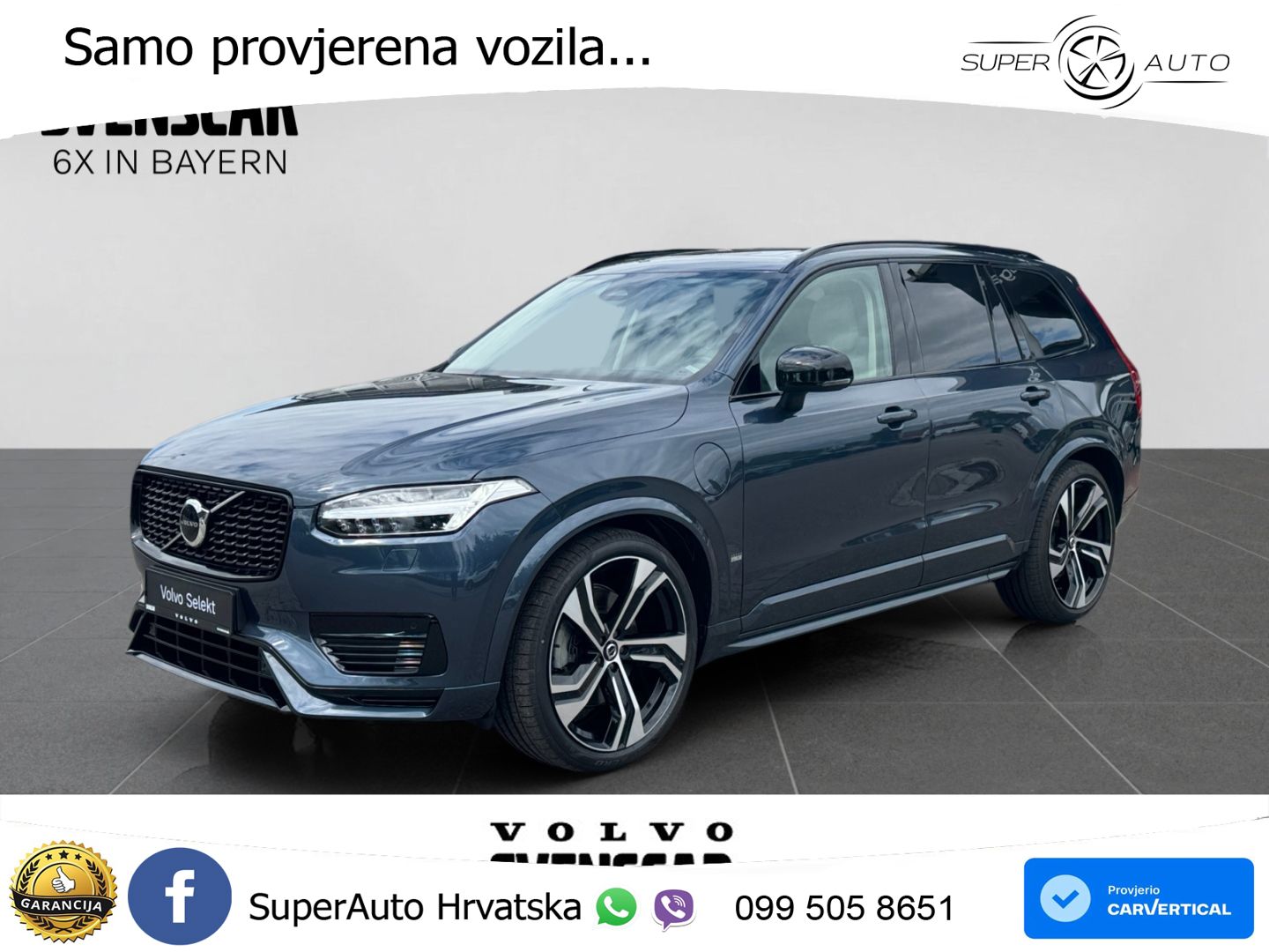 Volvo XC90 2.0 T8 AWD Automatic ZRAČNI+ACC+GR SJED+KAM+PANO
