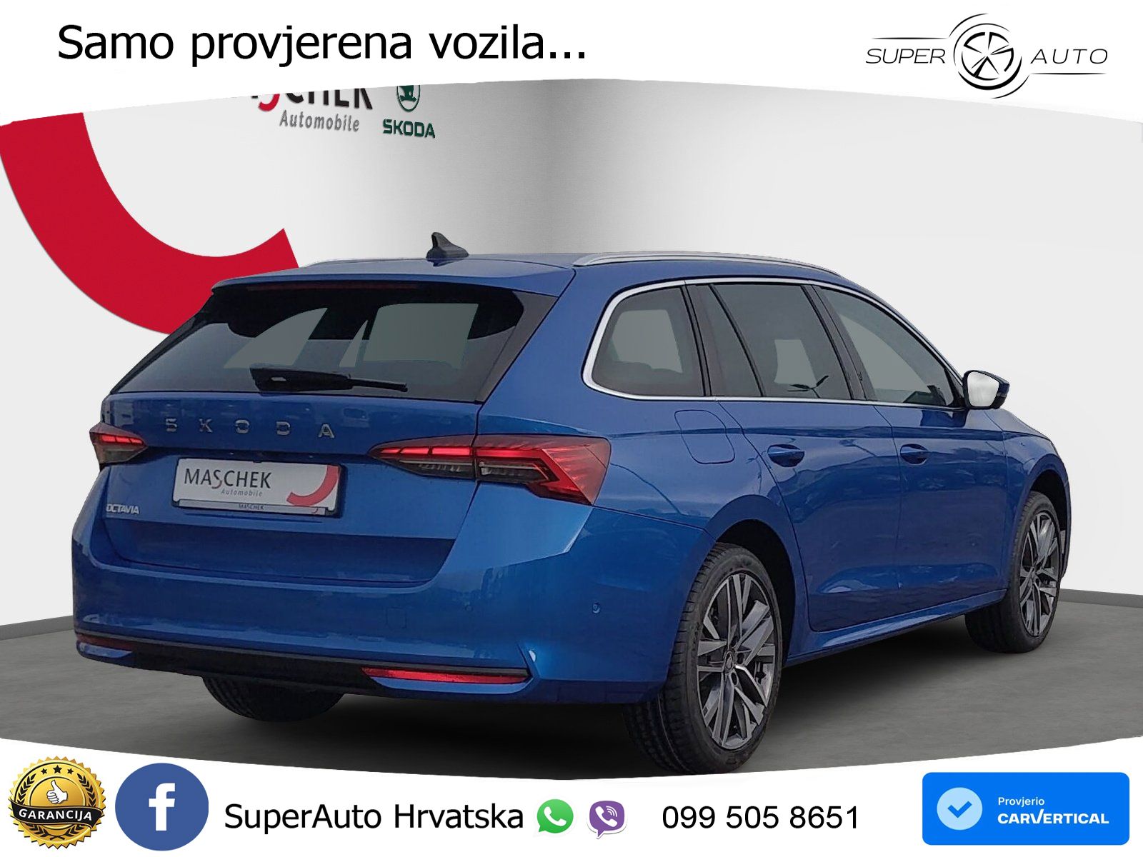 Škoda Octavia Combi 1.5 TSI (150 KS) DSG LED+GR SJED+ACC