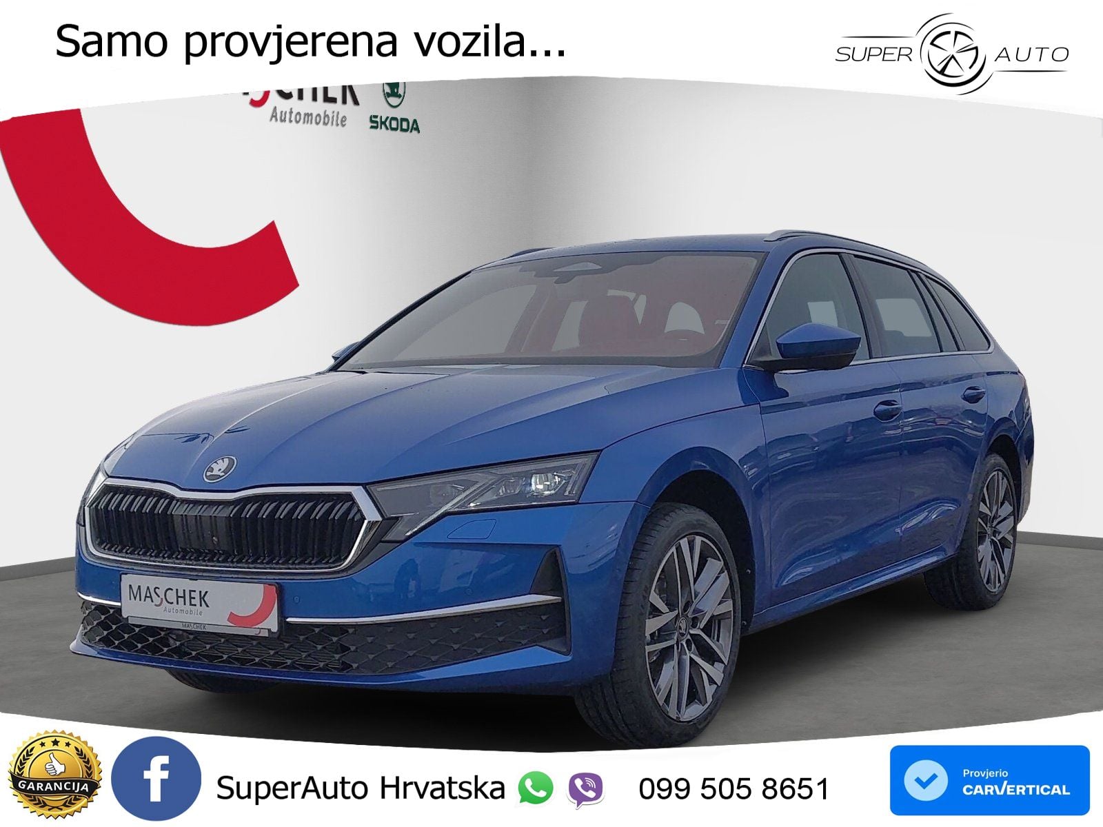 Škoda Octavia Combi 1.5 TSI (150 KS) DSG LED+GR SJED+ACC