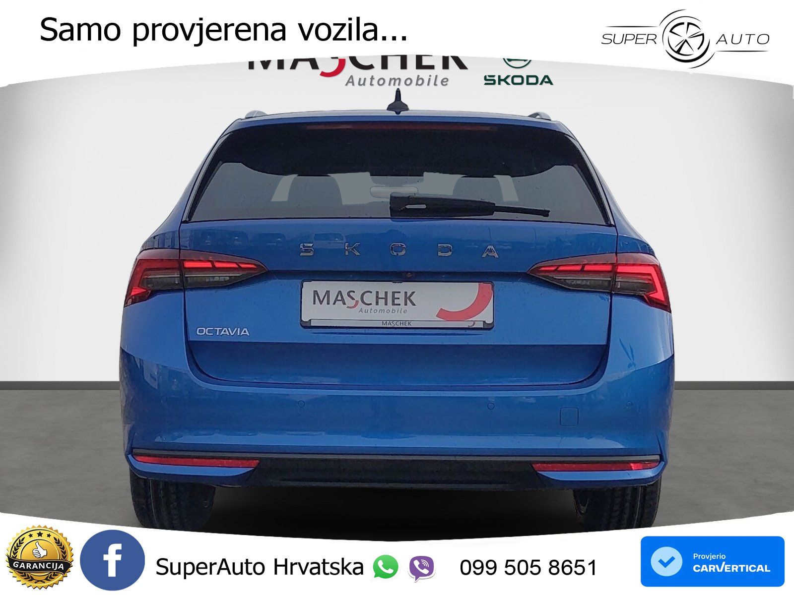 Škoda Octavia Combi 1.5 TSI (150 KS) DSG LED+GR SJED+ACC