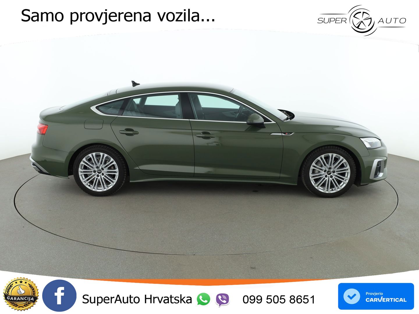 Audi A5 Sportback  40 TFSI (204 KS) quattro S tronic S line LED+GR SJED+ACC