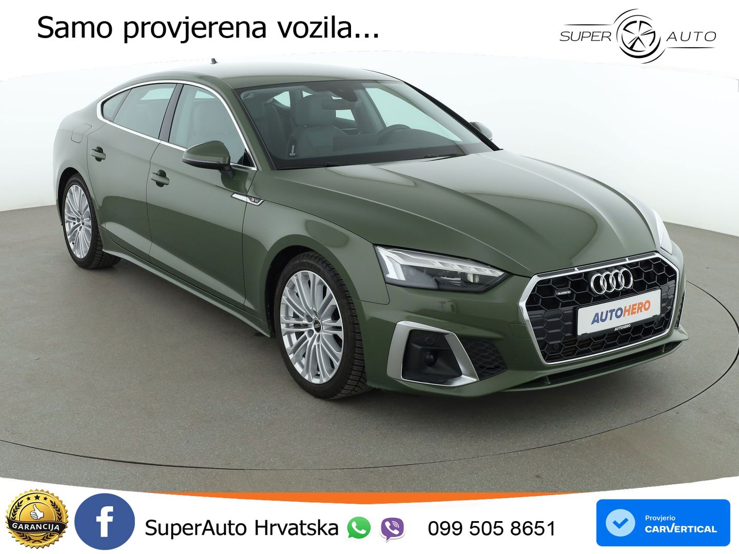Audi A5 Sportback  40 TFSI (204 KS) quattro S tronic S line LED+GR SJED+ACC