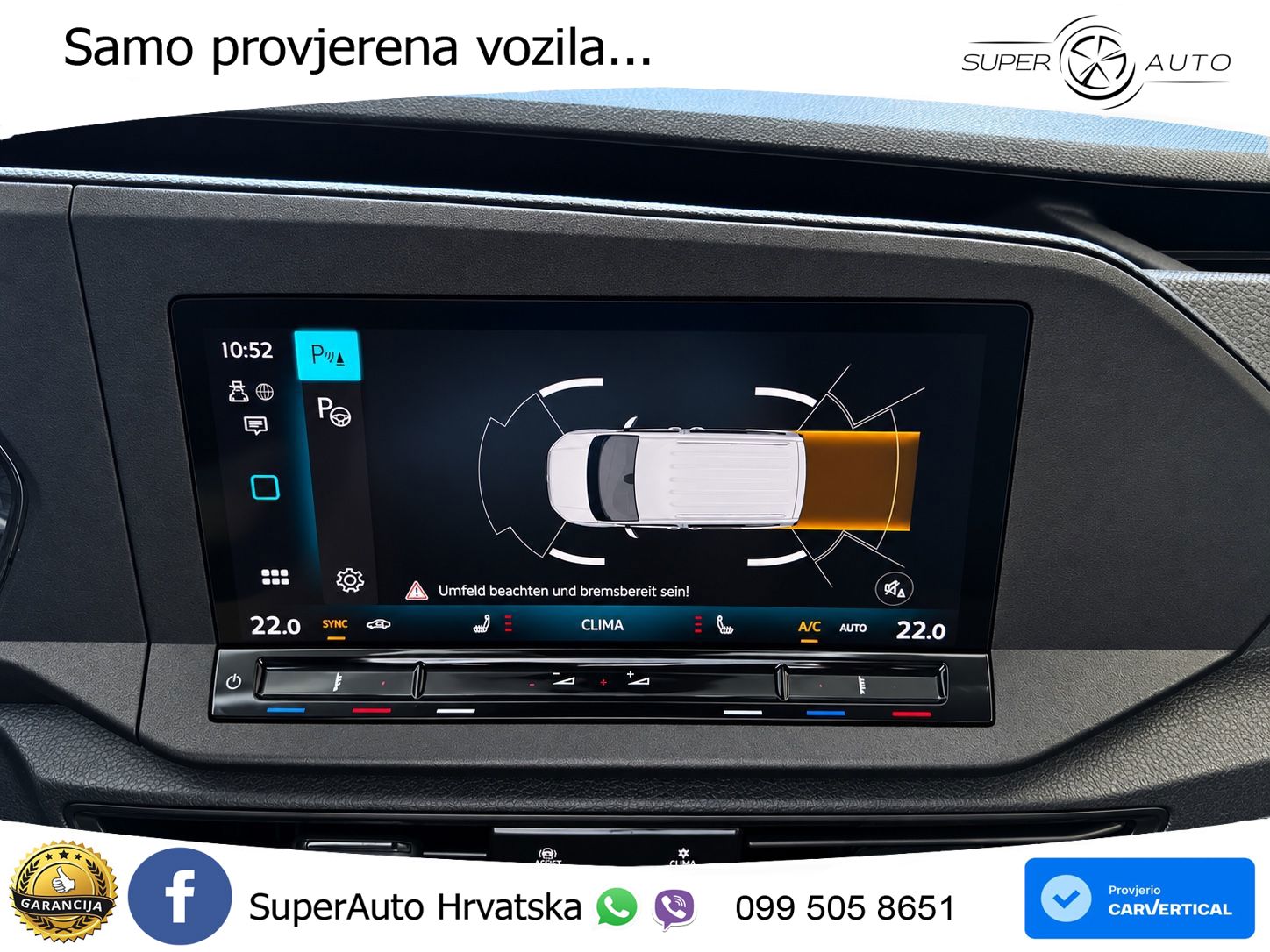 Volkswagen Caddy Cargo DSG KLIMA NAVI ACC STDHZ 1HAND SHZ 116 KS