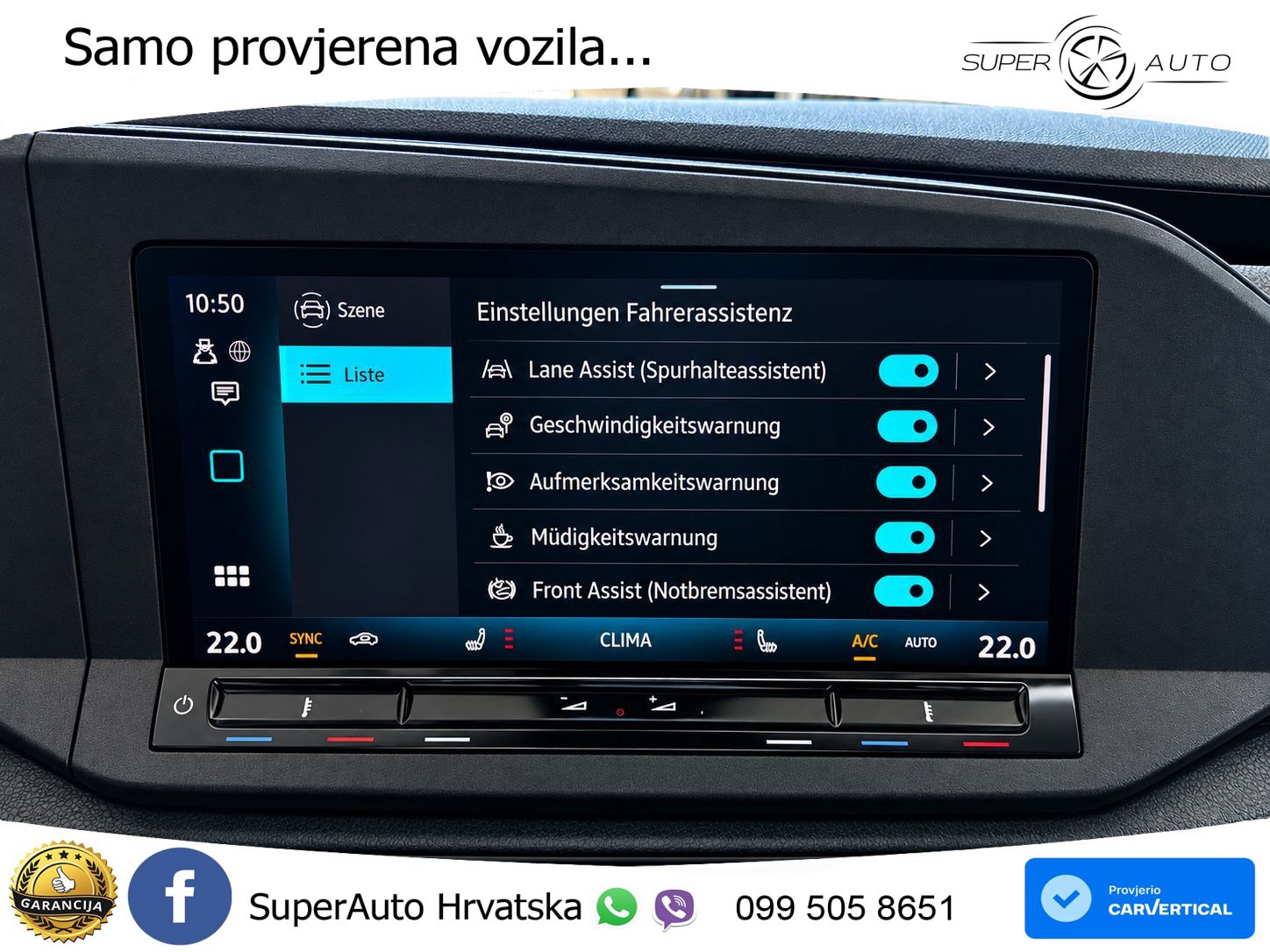 Volkswagen Caddy Cargo DSG KLIMA NAVI ACC STDHZ 1HAND SHZ 116 KS