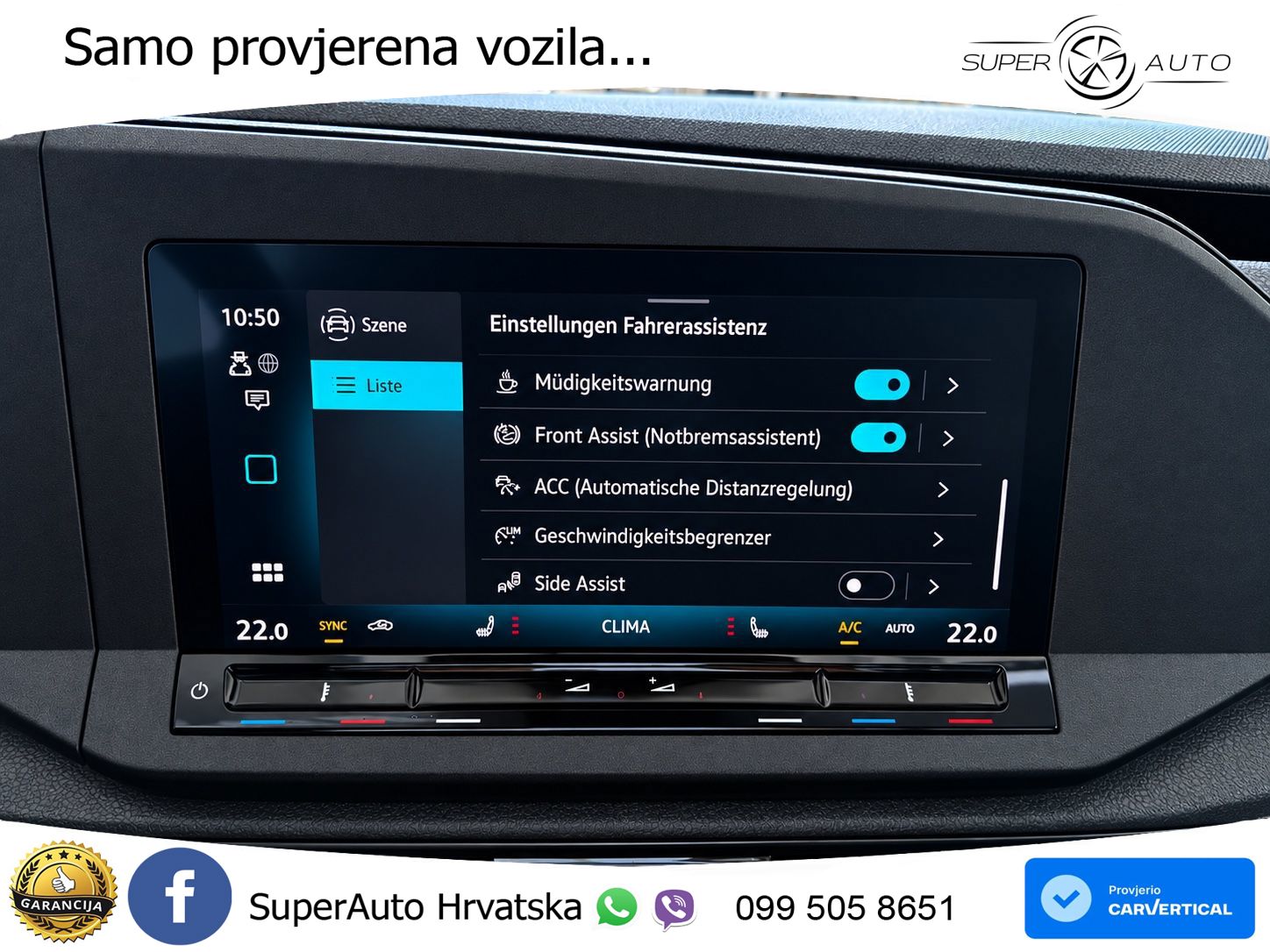 Volkswagen Caddy Cargo DSG KLIMA NAVI ACC STDHZ 1HAND SHZ 116 KS