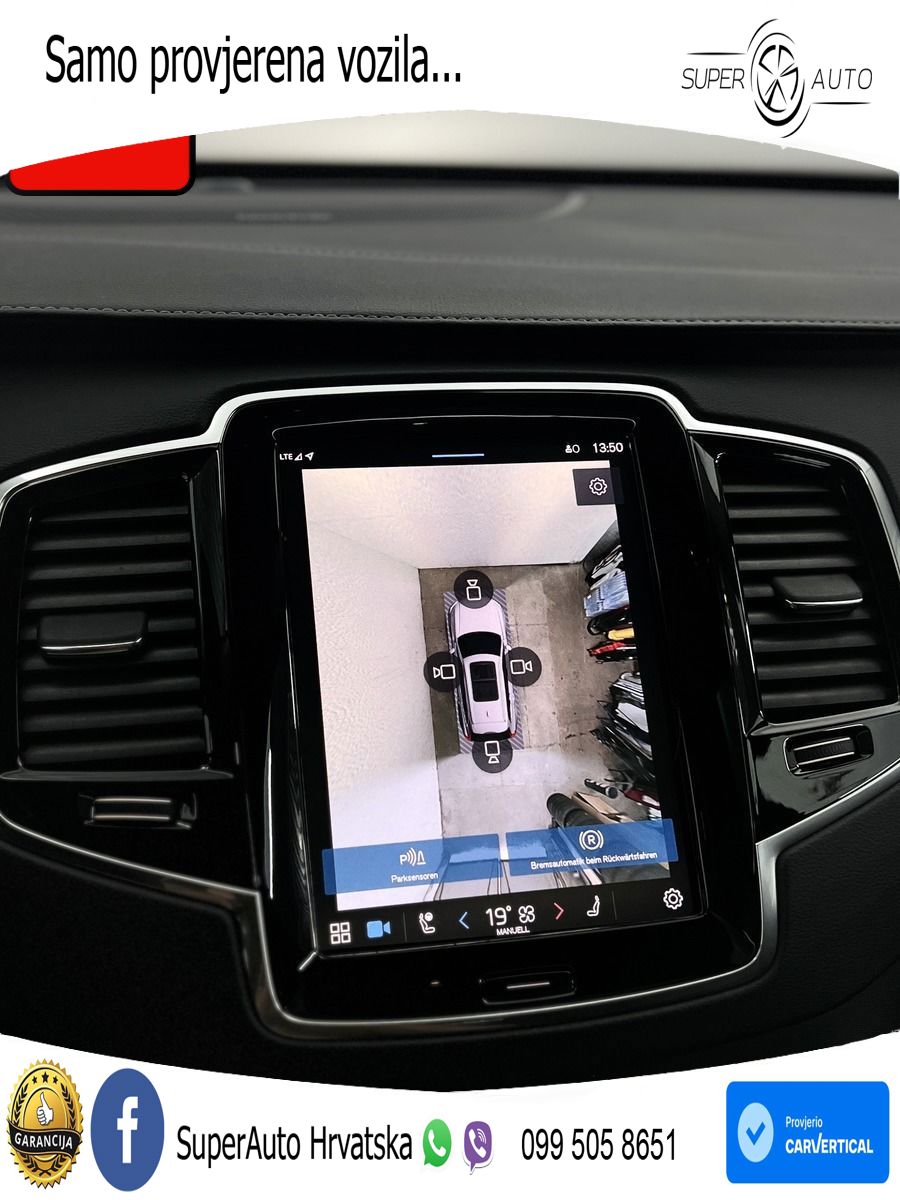 Volvo XC90 2.0 B5 Diesel AWD Automatic ACC+GR SJED+360+PANO