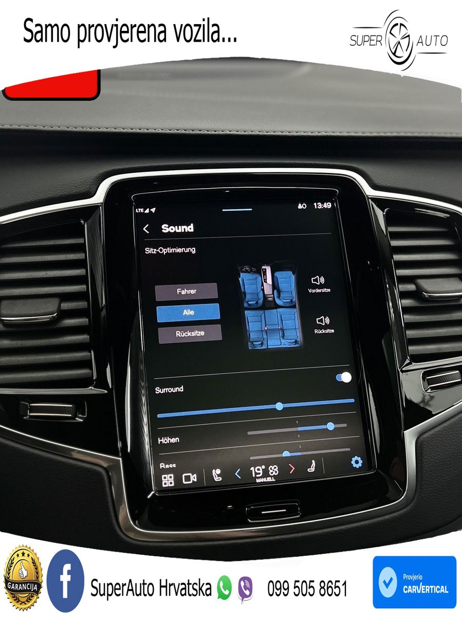 Volvo XC90 2.0 B5 Diesel AWD Automatic ACC+GR SJED+360+PANO