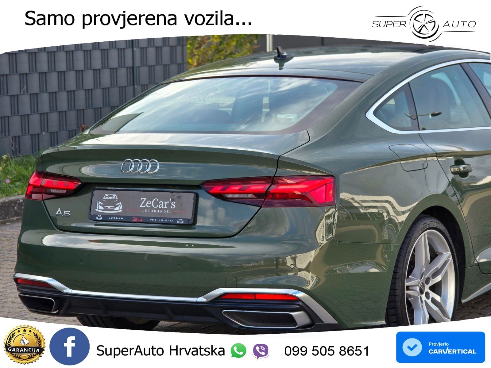 Audi A5 Sportback 40 TDI (204 KS) S tronic S line LED+GR SJED+ACC