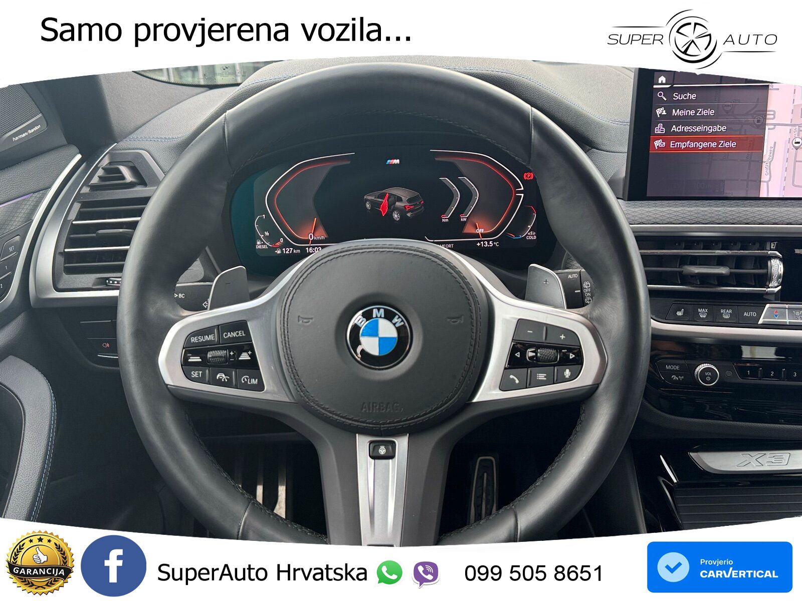 BMW X3 30d xDrive Steptronic M Sport LED+GR SJED+ACC