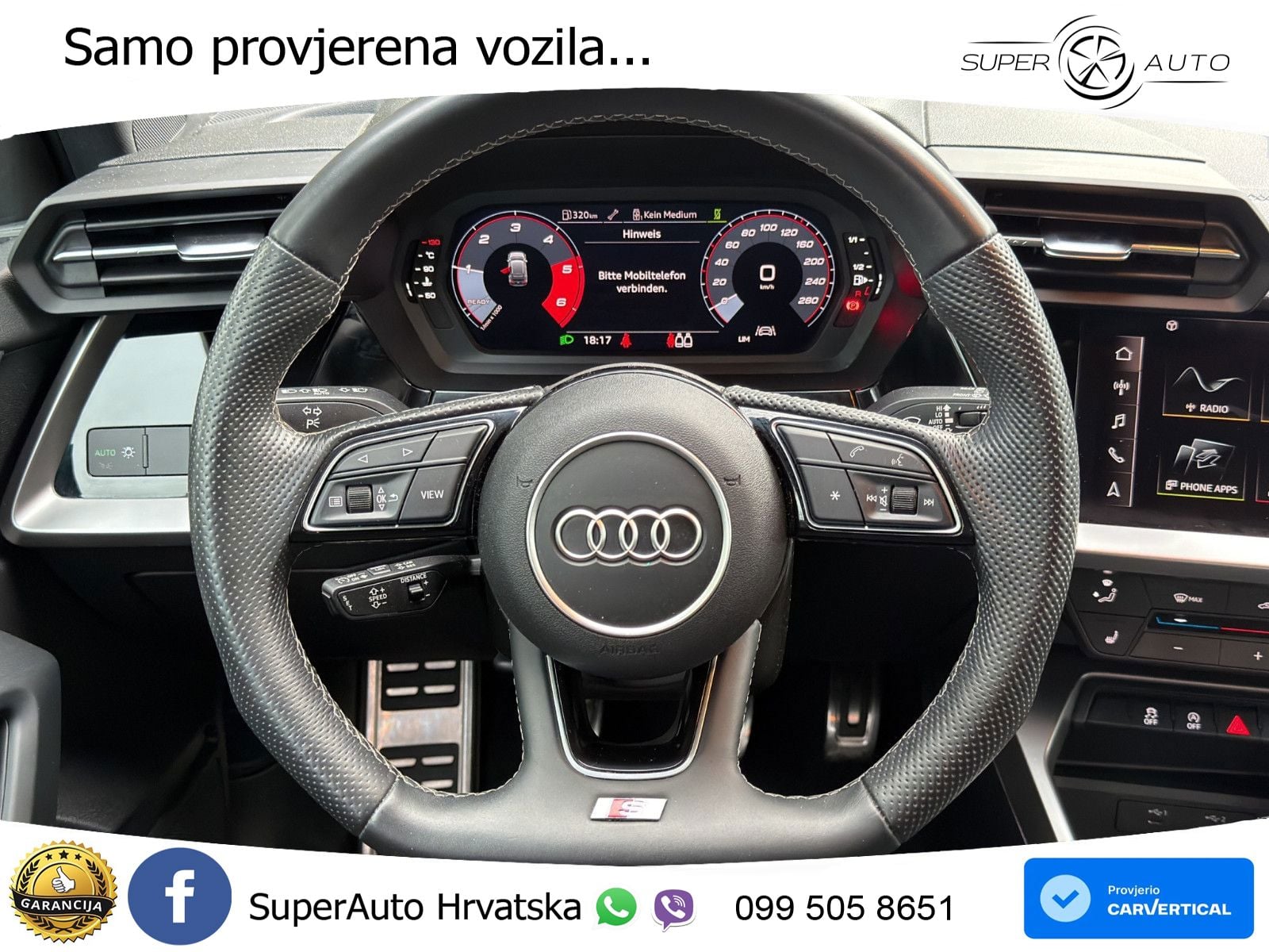 Audi A3 35 TDI (150 KS) S line LED+GR SJED+ACC