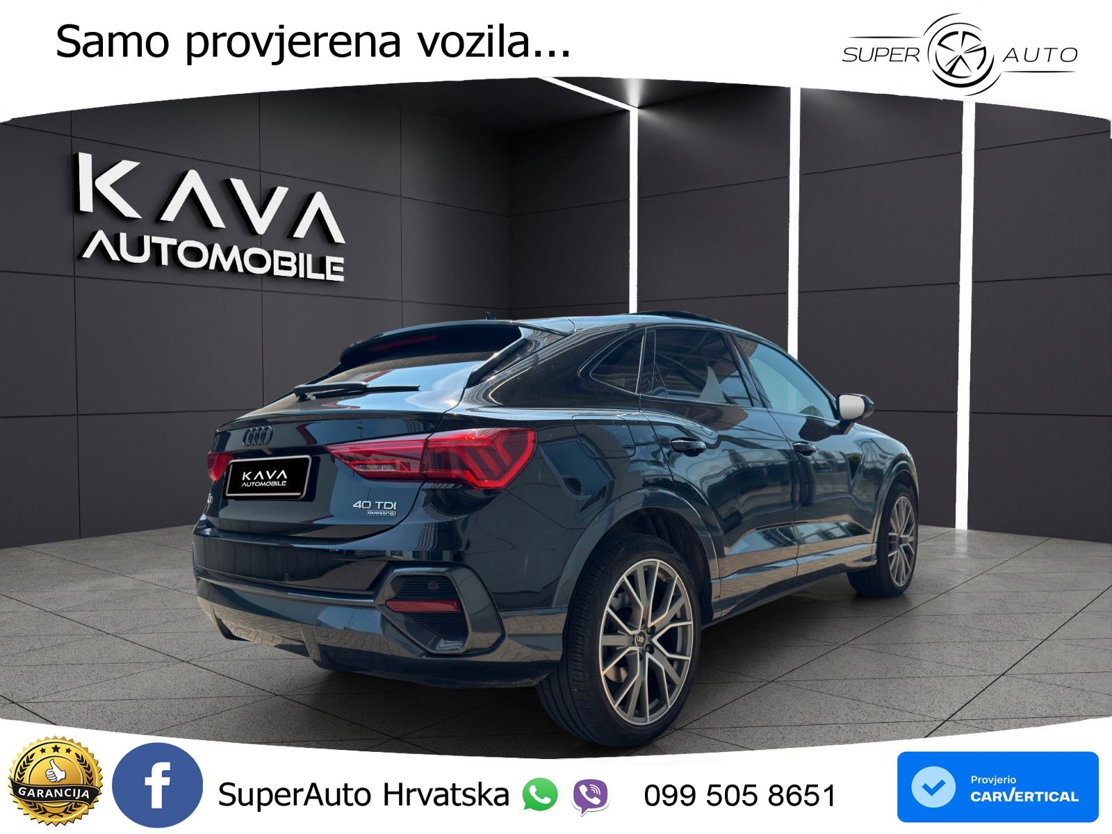 Audi Q3 Sportback 40 TDI (200 KS) quattro S tronic LED+GR SJED+ACC