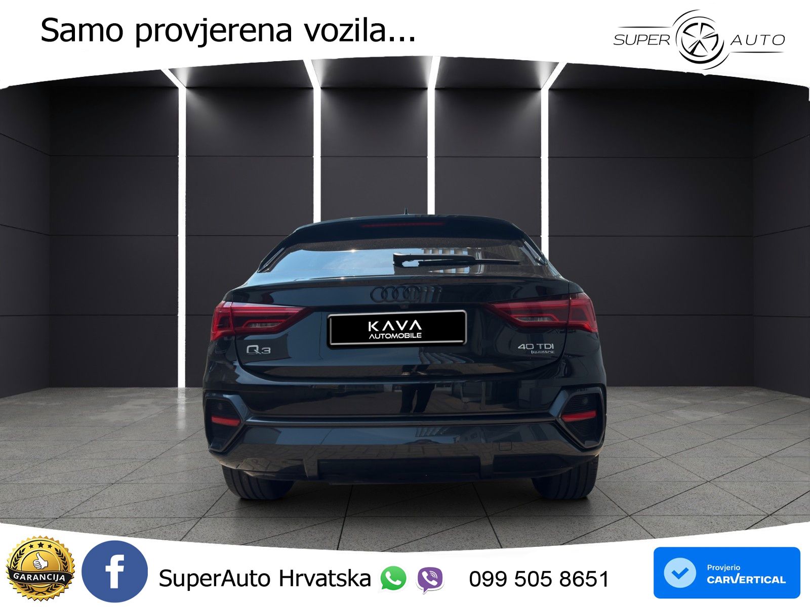 Audi Q3 Sportback 40 TDI (200 KS) quattro S tronic LED+GR SJED+ACC