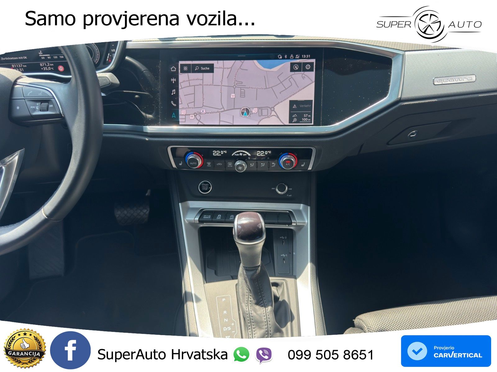 Audi Q3 Sportback 40 TDI (200 KS) quattro S tronic LED+GR SJED+ACC