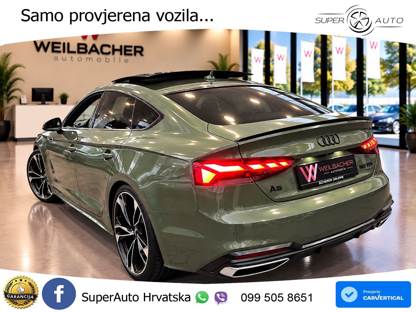 Audi A5 Sportback 40 TDI (190 KS) S tronic LED+GR SJED+ACC