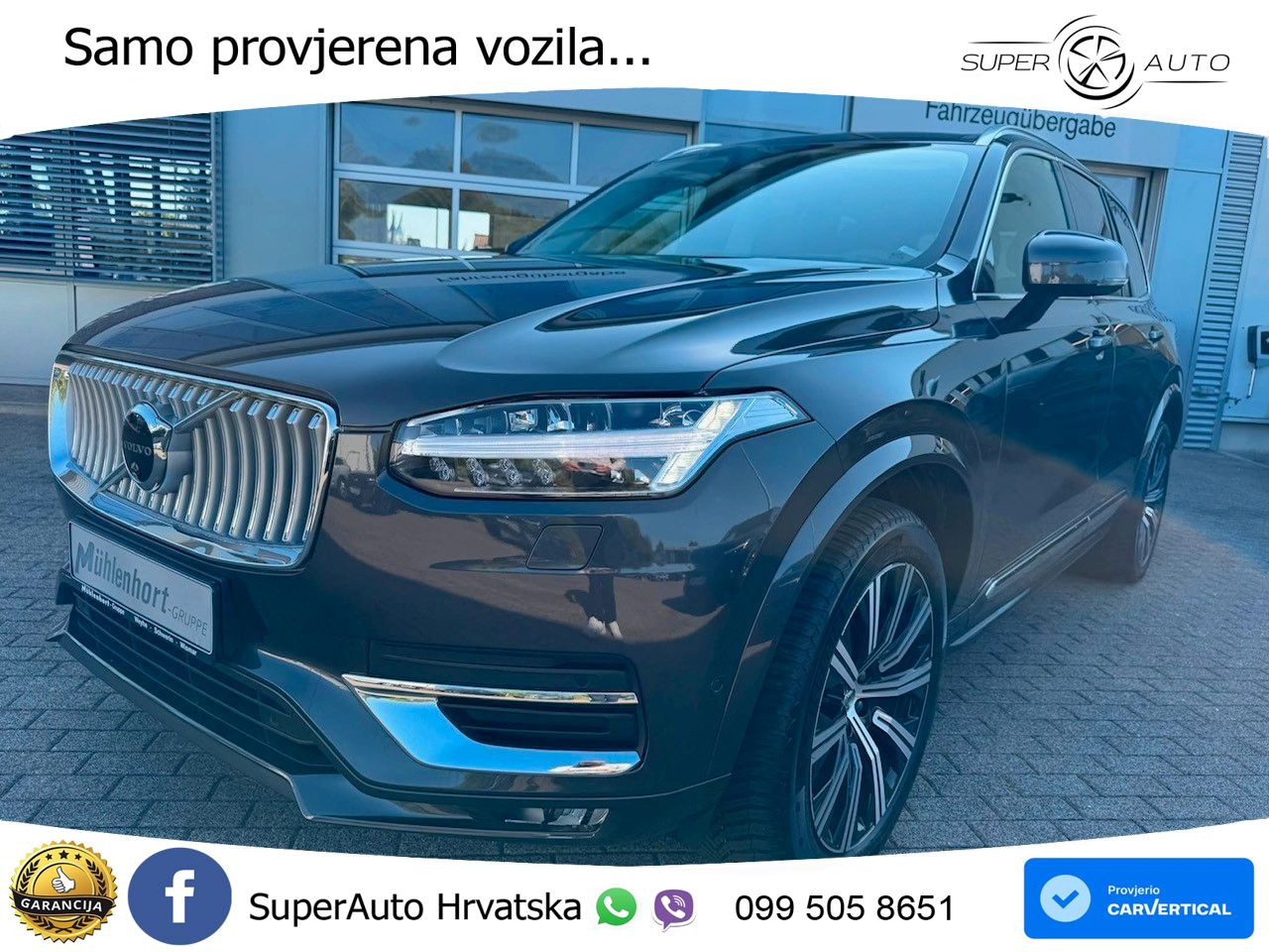 Volvo XC90 2.0 B5 Diesel AWD Automatic ACC+HEAD+4xGR SJED+360+PANO