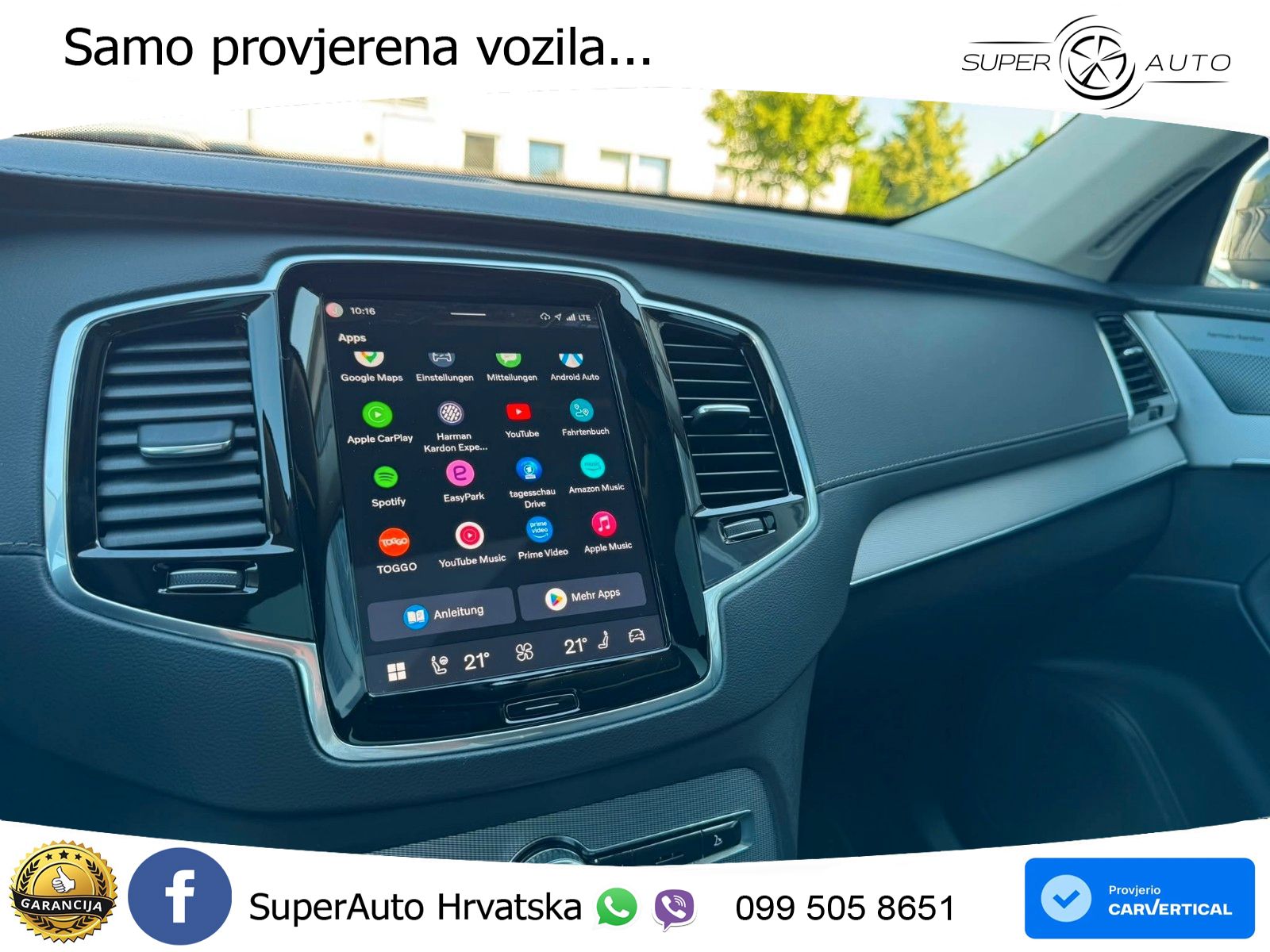 Volvo XC90 2.0 B5 Diesel AWD Automatic ACC+HEAD+4xGR SJED+360+PANO