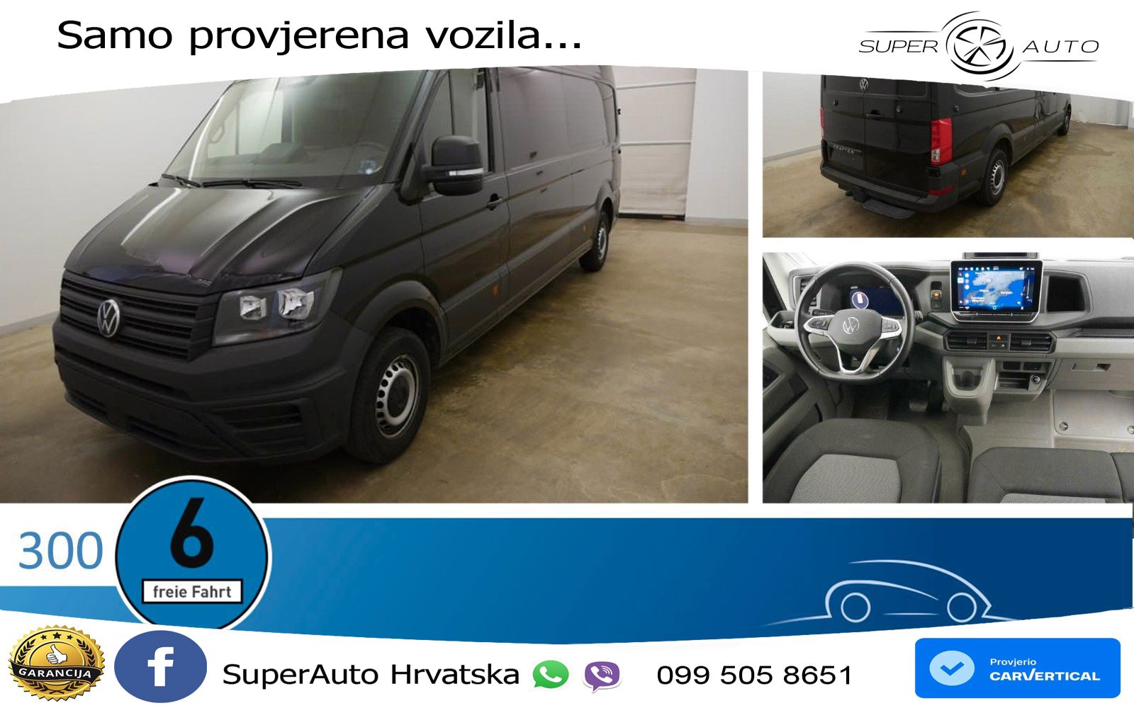 Volkswagen Crafter Kasten 35 LR Hochdach FWD Tempo.  RFK 177 KS