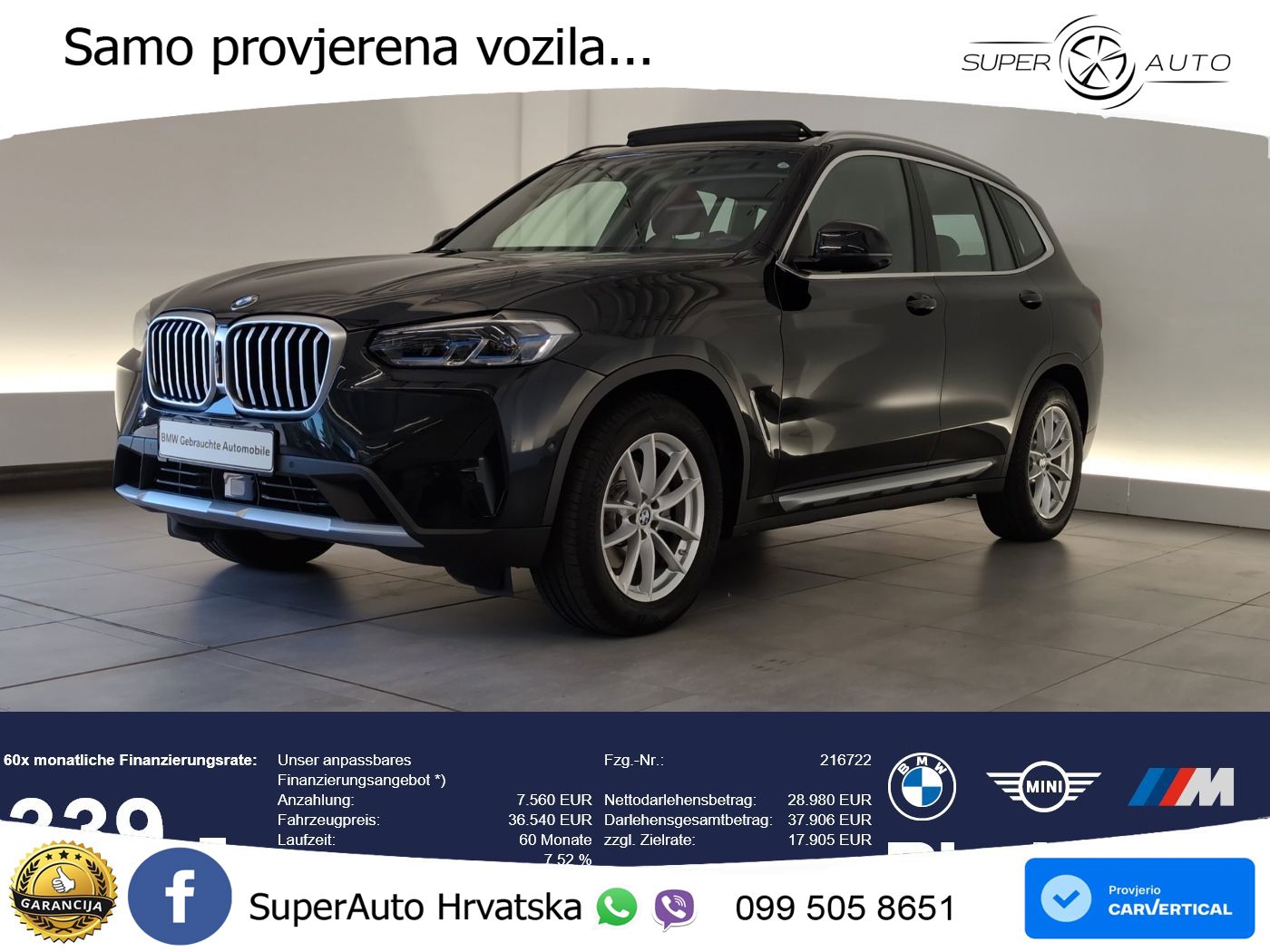 BMW X3 20i xDrive Steptronic LED+GR SJED+ACC