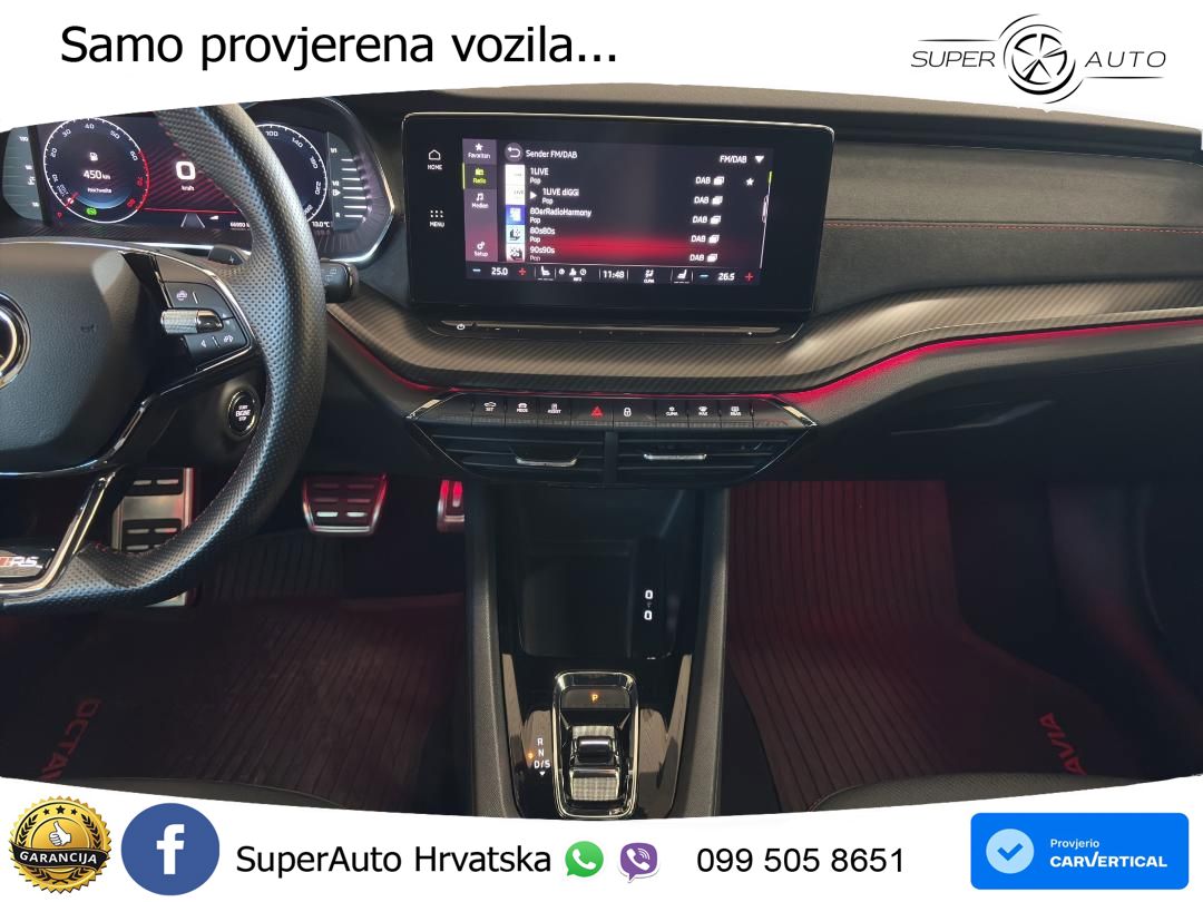 Škoda Octavia Combi RS 2.0 TSI (245 KS) DSG LED+GR SJED+ACC
