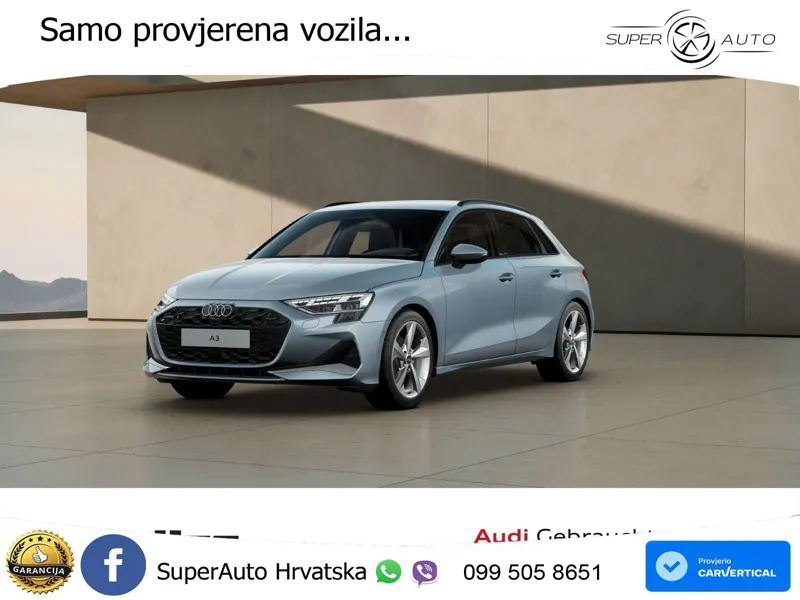 Audi A3 30 TDI (116 KS) advanced LED+GR SJED+ACC