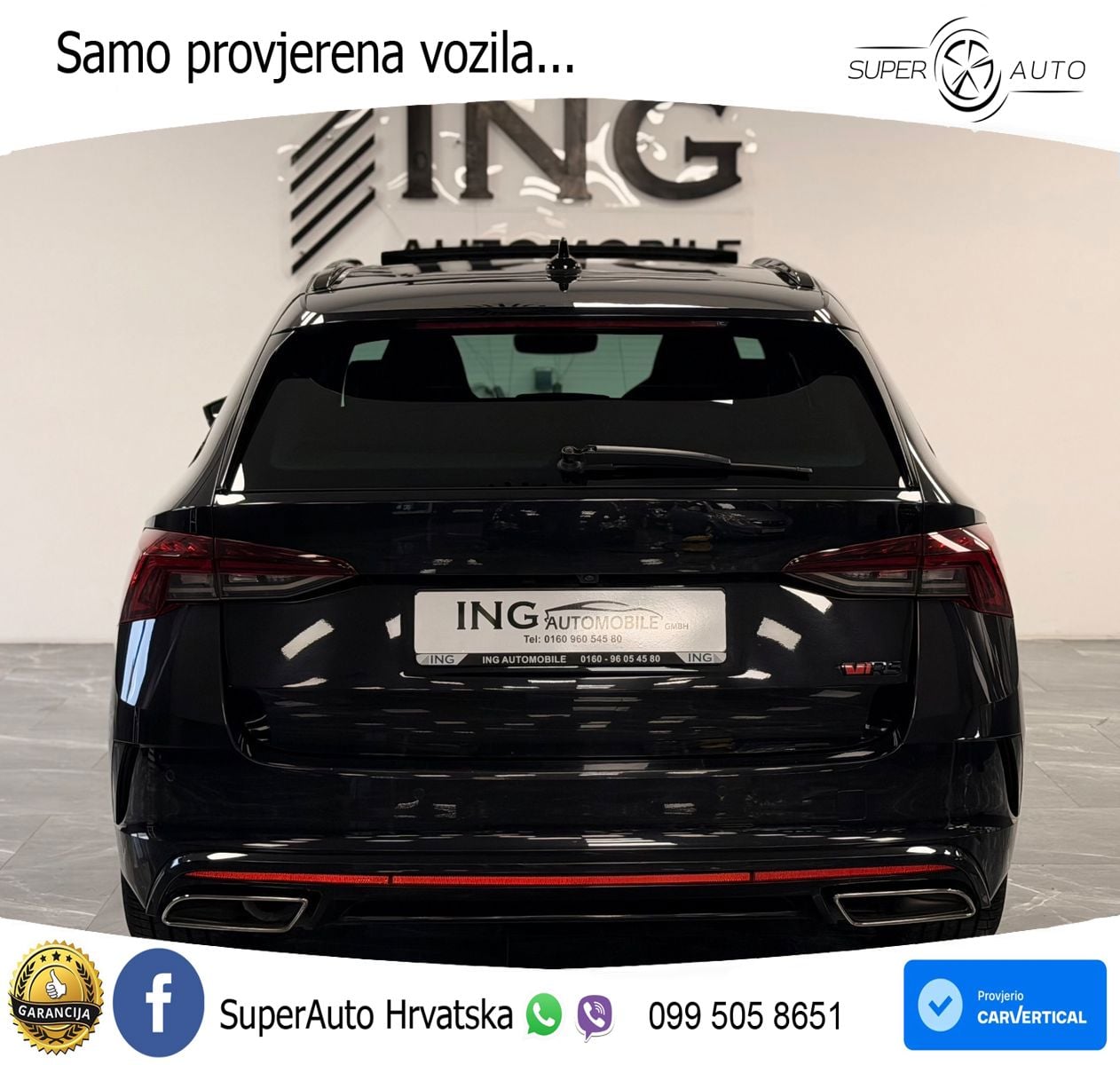 Škoda Octavia Combi RS 2.0 TDI (200 KS) DSG LED+GR SJED+ACC