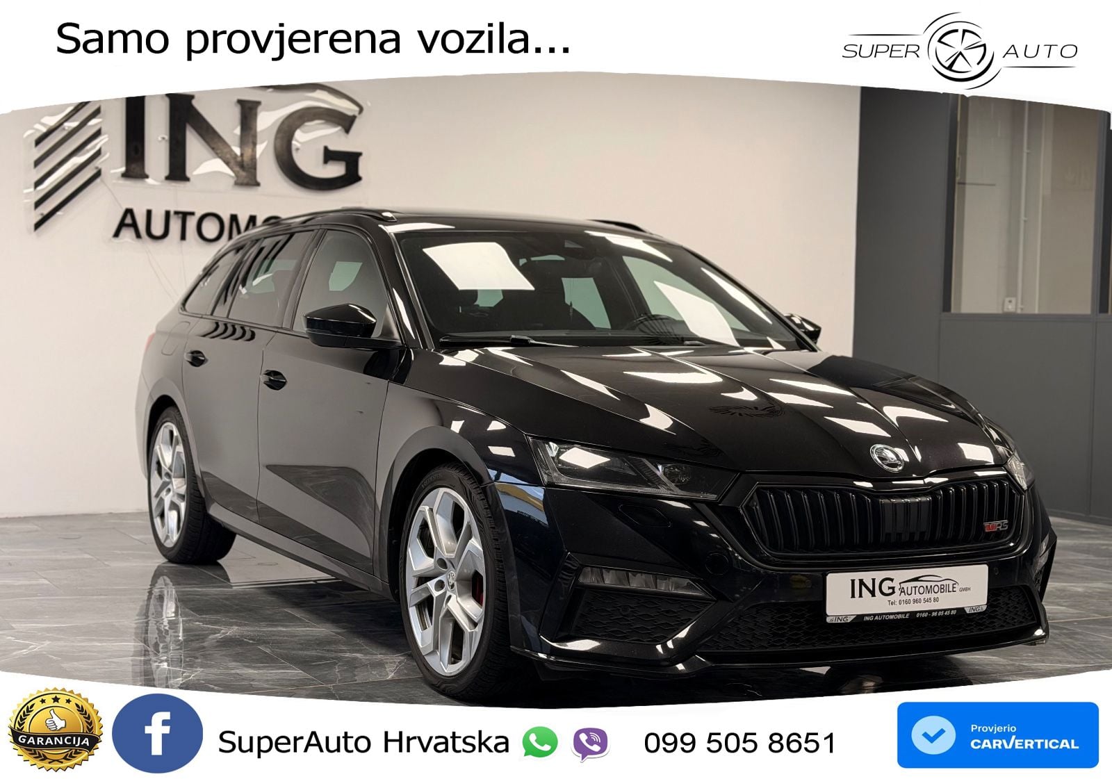 Škoda Octavia Combi RS 2.0 TDI (200 KS) DSG LED+GR SJED+ACC