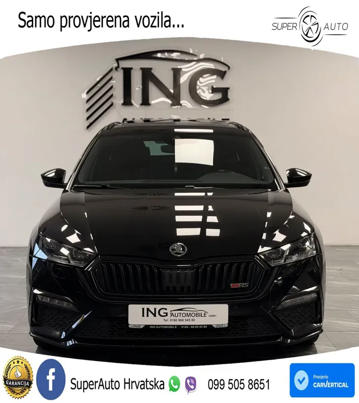 Škoda Octavia Combi RS 2.0 TDI (200 KS) DSG LED+GR SJED+ACC