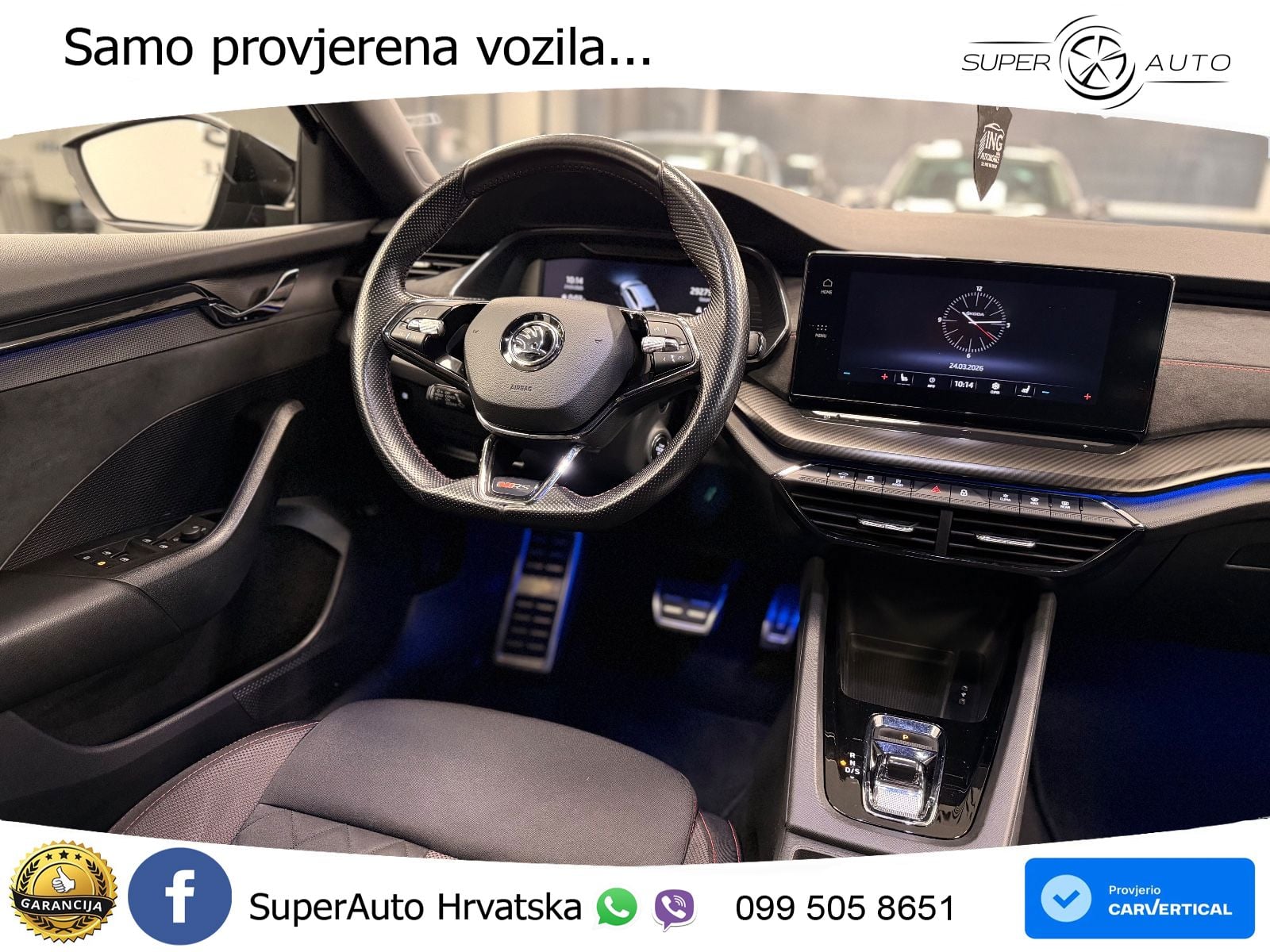 Škoda Octavia Combi RS 2.0 TDI (200 KS) DSG LED+GR SJED+ACC