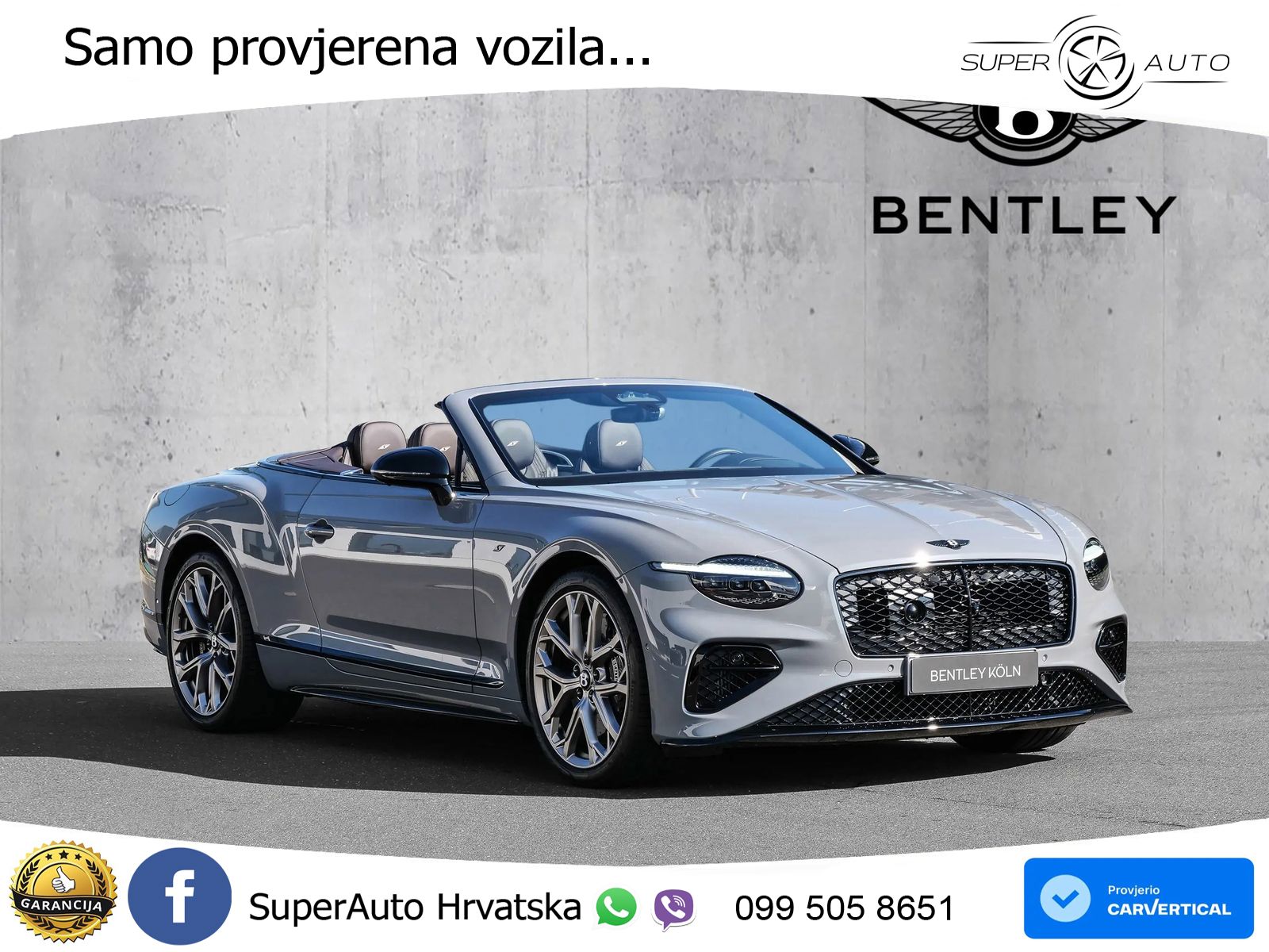 Bentley Continental GTC IV 4.0 V8 TFSi (680 KS) AWD DCT ZRAČNI+ACC+GR SJED+KAM