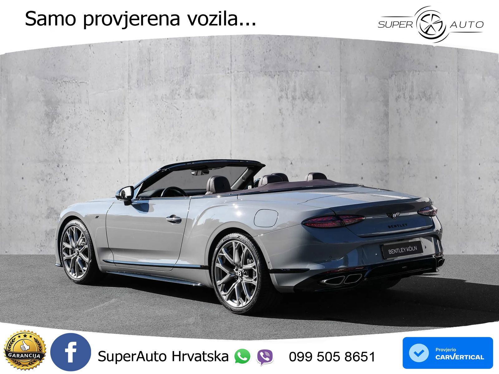 Bentley Continental GTC IV 4.0 V8 TFSi (680 KS) AWD DCT ZRAČNI+ACC+GR SJED+KAM