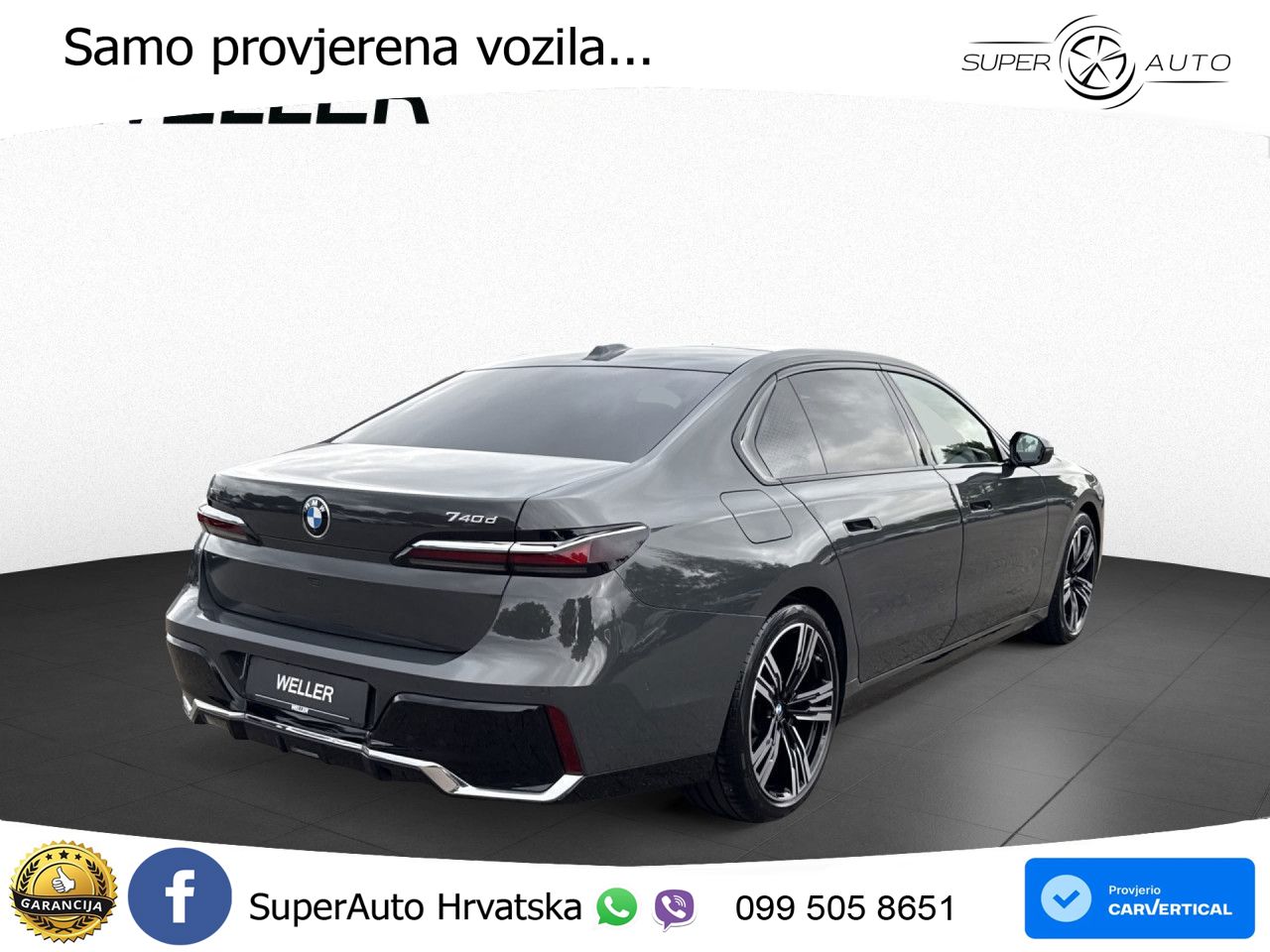 BMW 740d (299 KS) xDrive Steptronic M Sport ZRAČNI+ACC+GR SJED+KAM+PANO