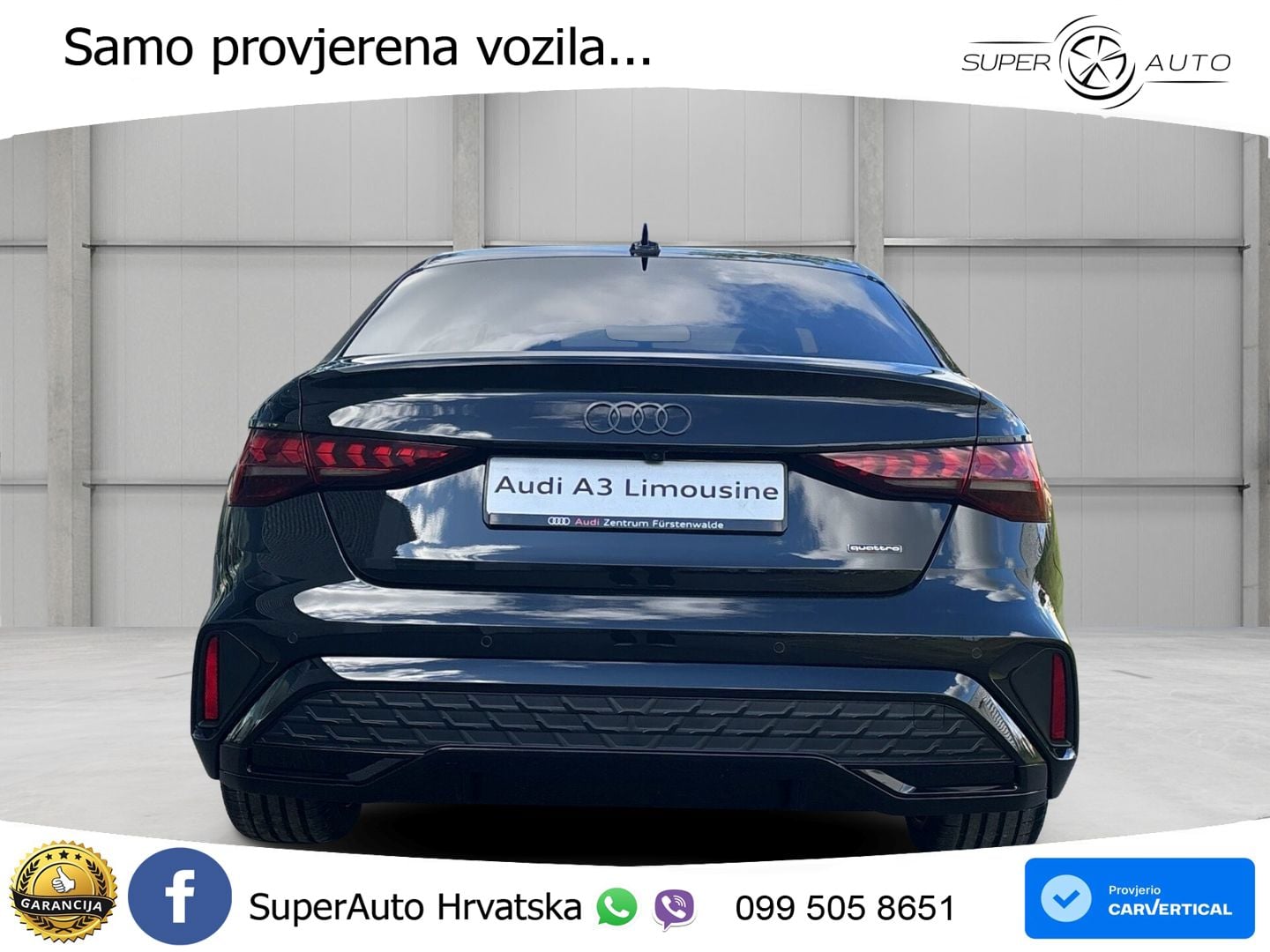 Audi A3 Limuzina 40 TFSI (204 KS) quattro S tronic S line LED+GR SJED+ACC