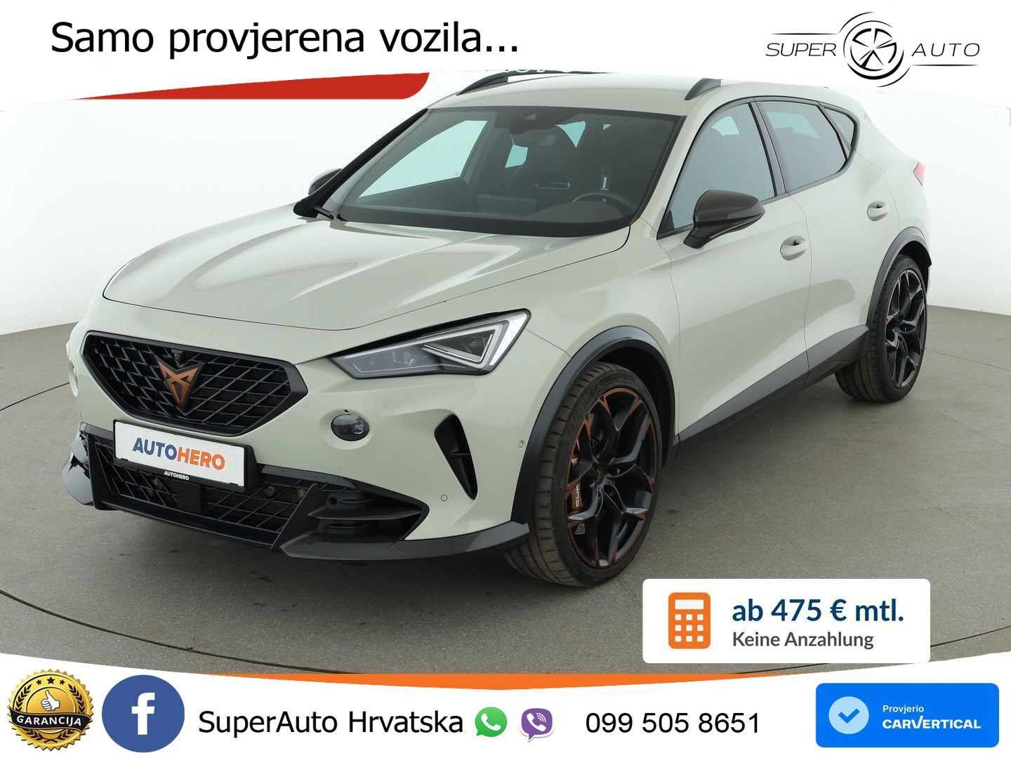 Cupra Formentor VZ5 2.5 TSI (390 KS) 4Drive DSG MATRIX+GR SJED+KAM