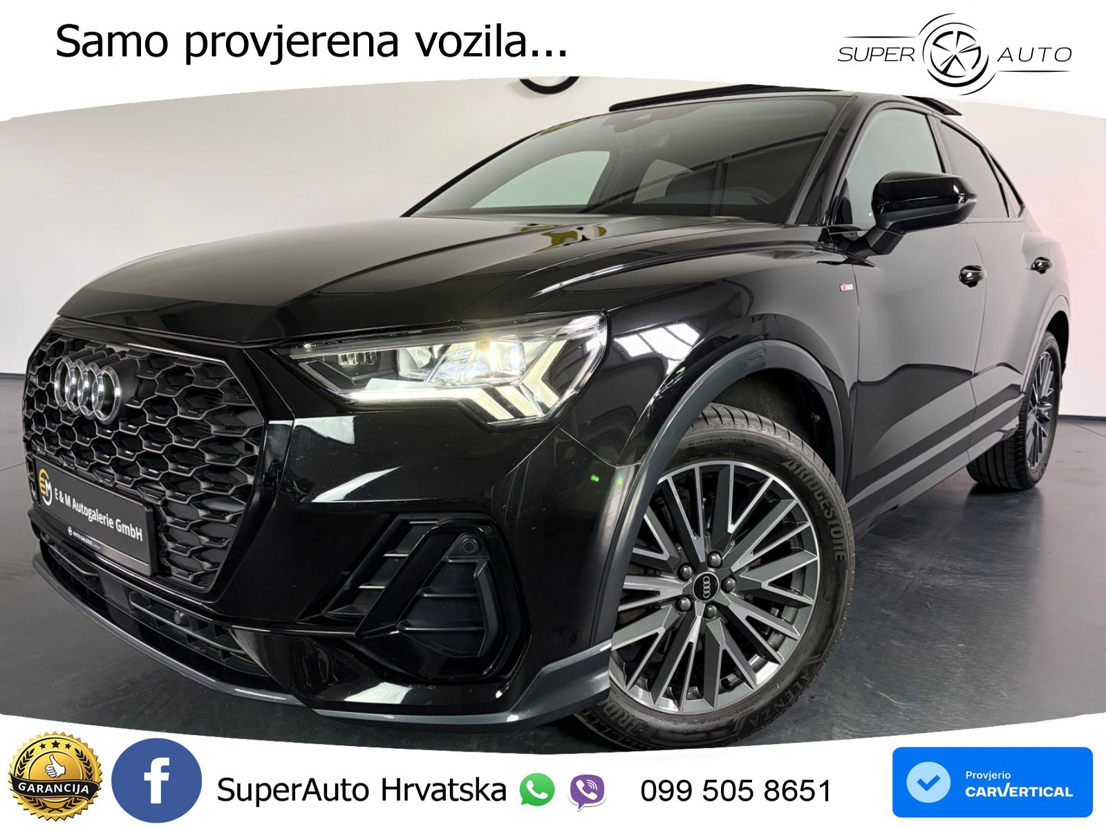 Audi Q3 II Sportback 40 TFSI (190 KS) quattro S tronic S line LED+GR SJED+ACC