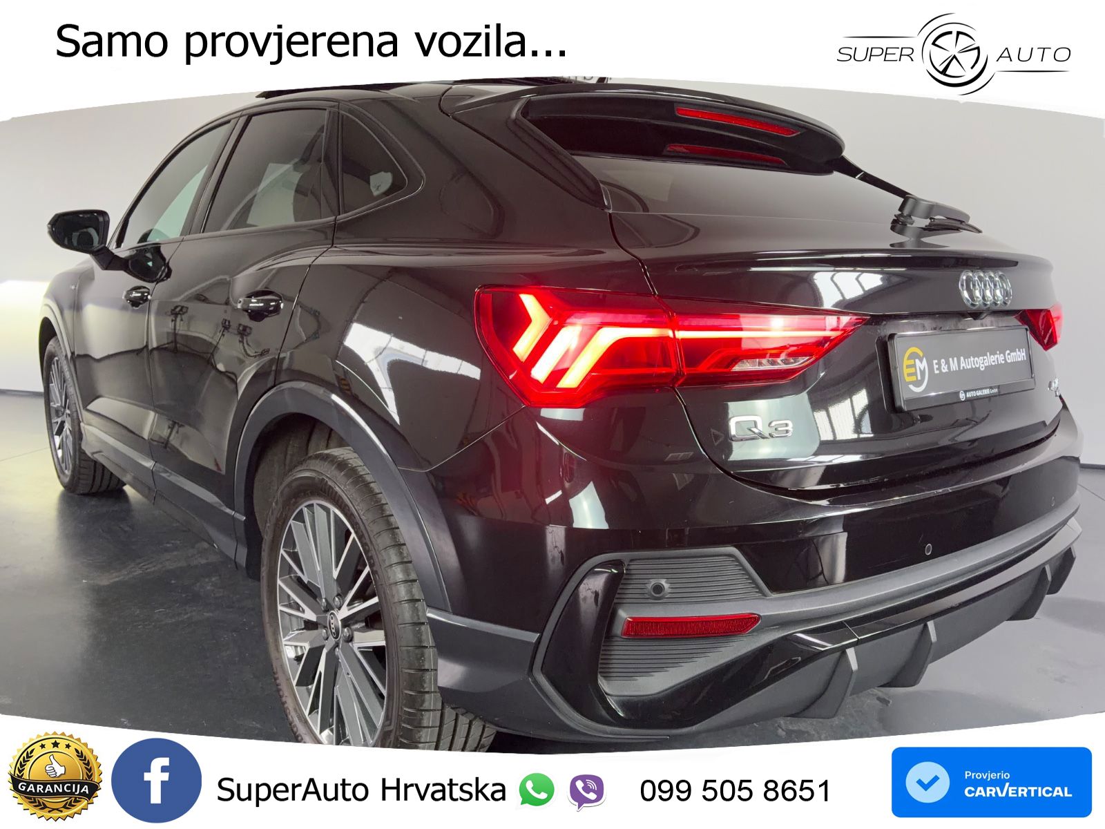 Audi Q3 II Sportback 40 TFSI (190 KS) quattro S tronic S line LED+GR SJED+ACC